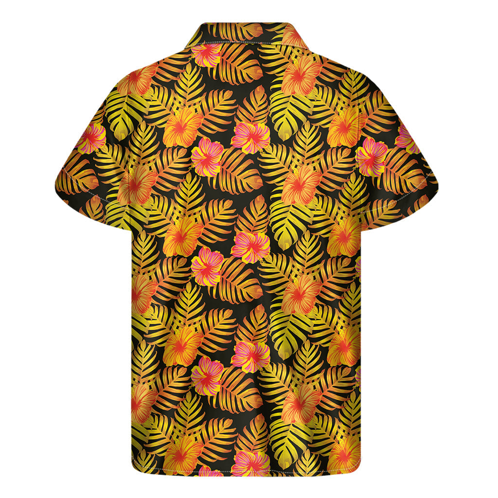 Yellow Hawaiian Paradise: Men's Short Sleeve Shirt - 2