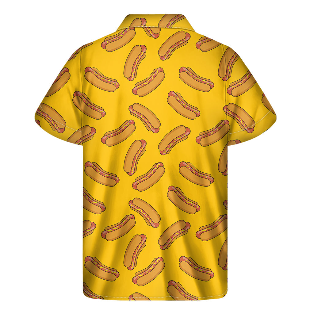Sunshine Style: Hawaiian Hot Dog Print Short Sleeve Shirt - 2