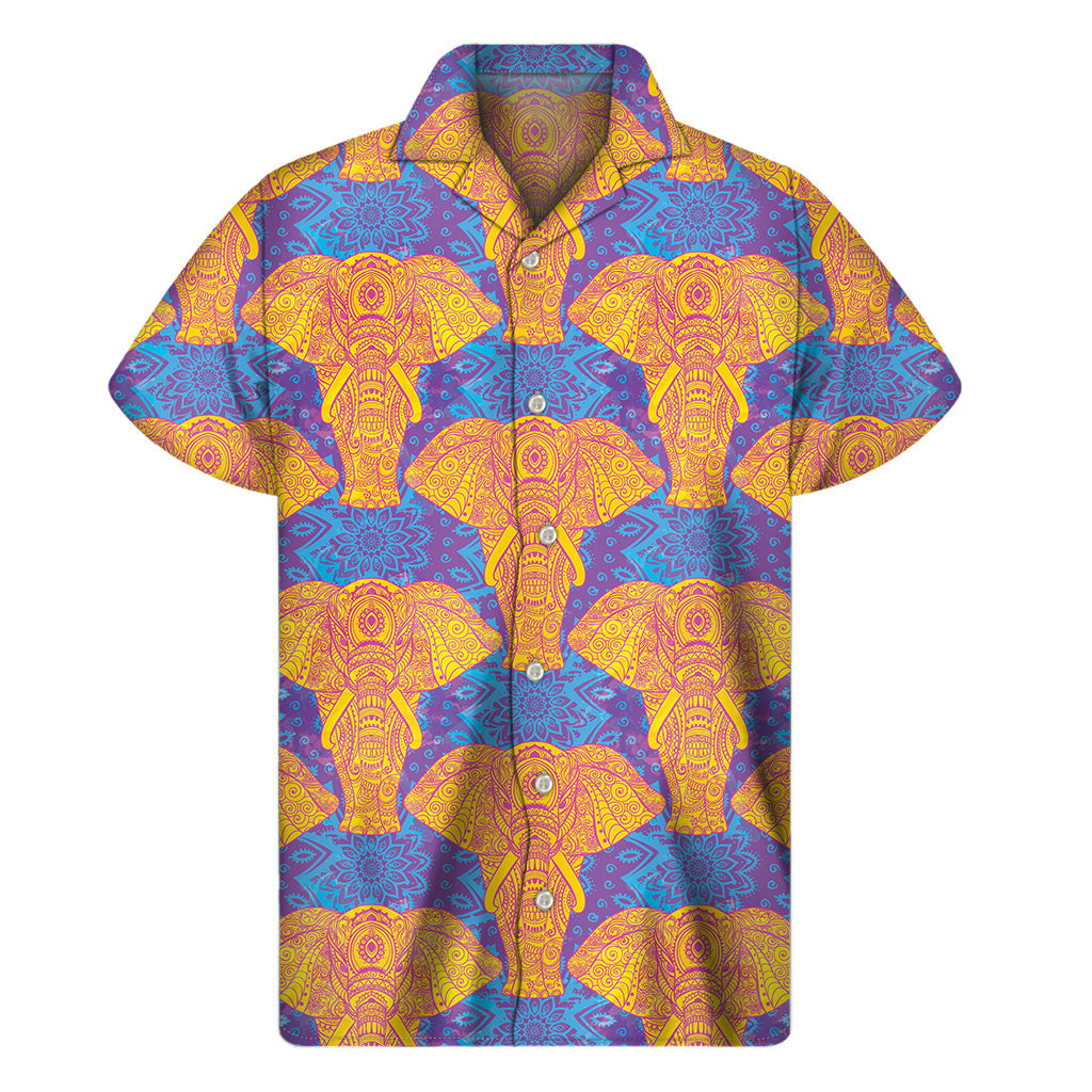 Sunset Serenity: Hawaiian Short Sleeve Shirt - 1