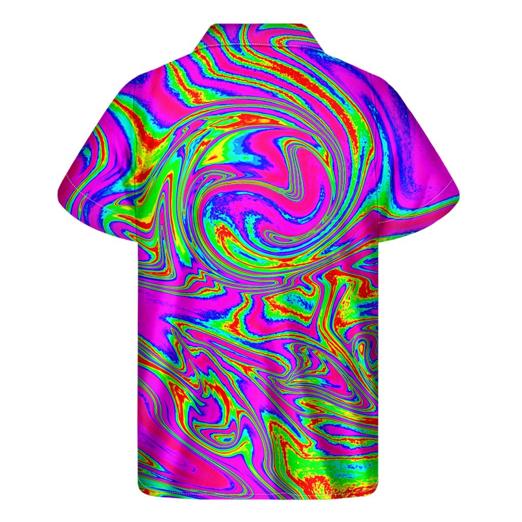 Psychedelic Paradise: Hawaiian Short Sleeve Shirt - 2