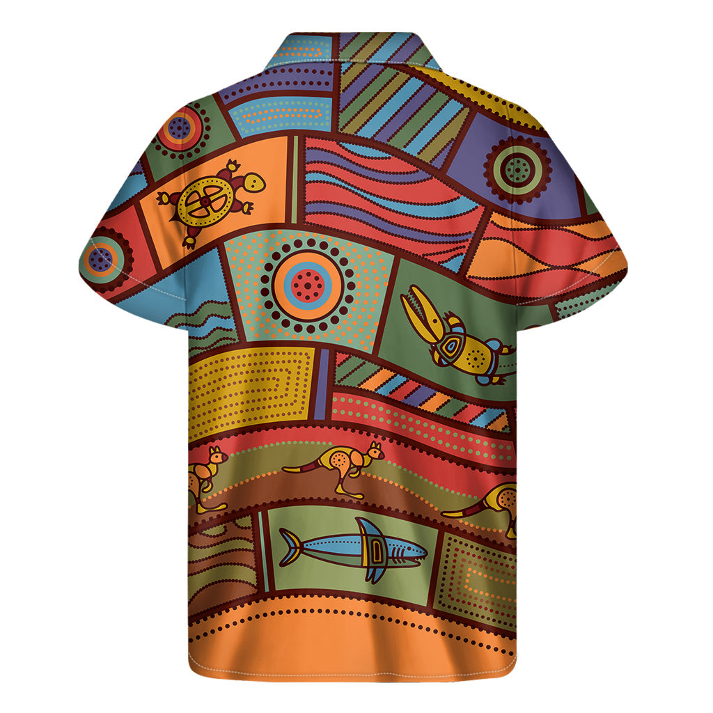 Tropical Vibes: Hawaiian Ethnic Pattern Short Sleeve Shirt - 2