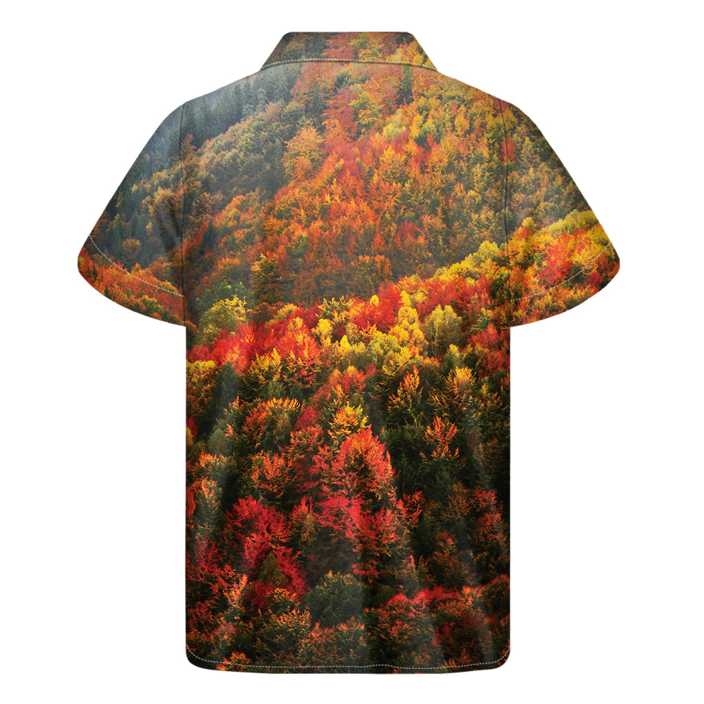 Island Breeze: Hawaiian Mountain Print Short Sleeve Shirt - 2