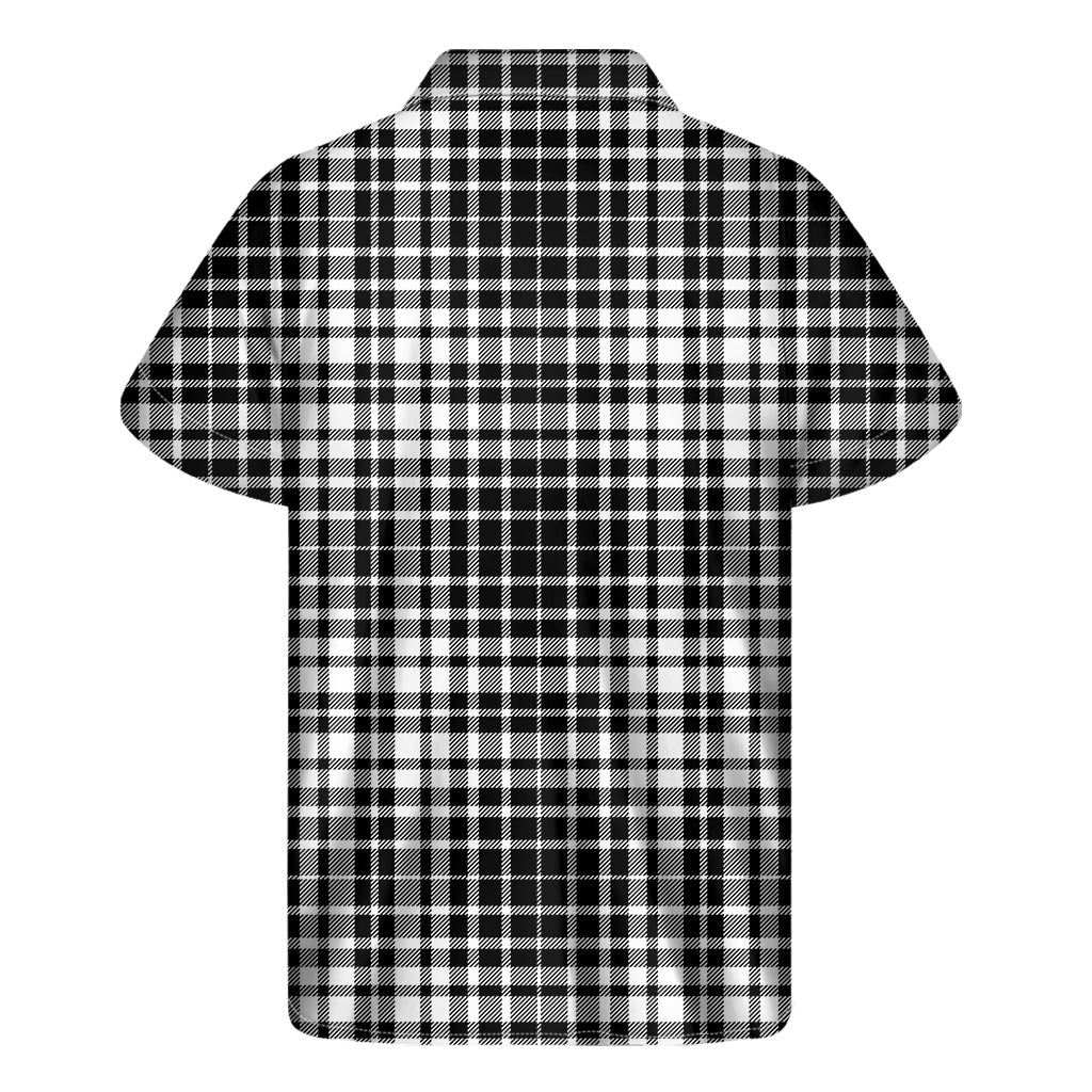 Vintage Vibe: Hawaiian Border Tartan Print Short Sleeve Shirt - 2