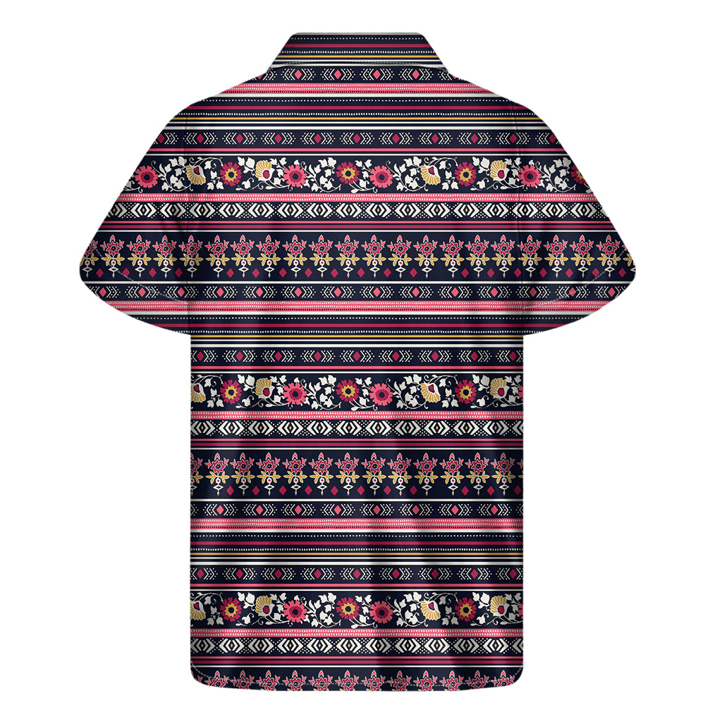 Island Vibes: Floral Ethnic Pattern Hawaiian Shirt - 2