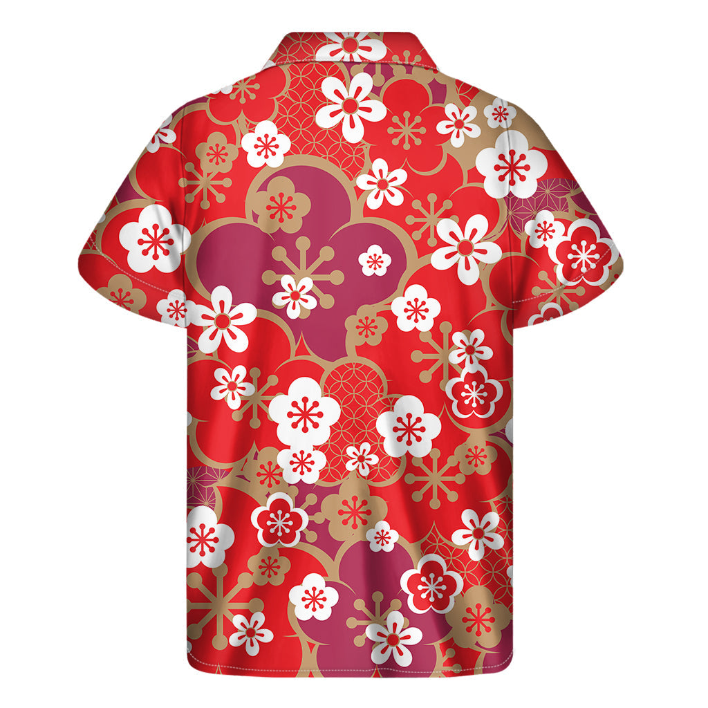 Island Vibes: Men's Hawaiian Kimono Flower Print Short Sleeve Shirt - 2
