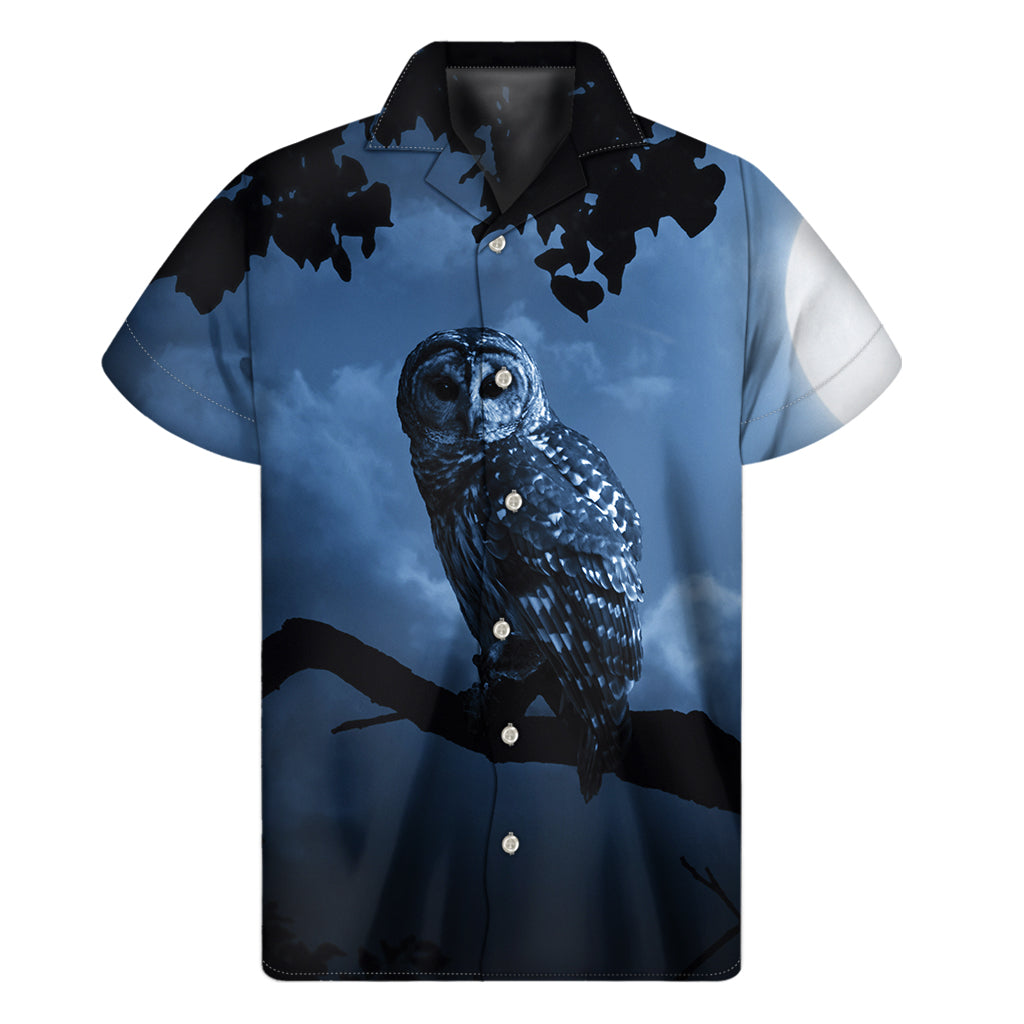 Full Moon Night Owl Hawaiian Shirt: Embrace Aloha Style - 1