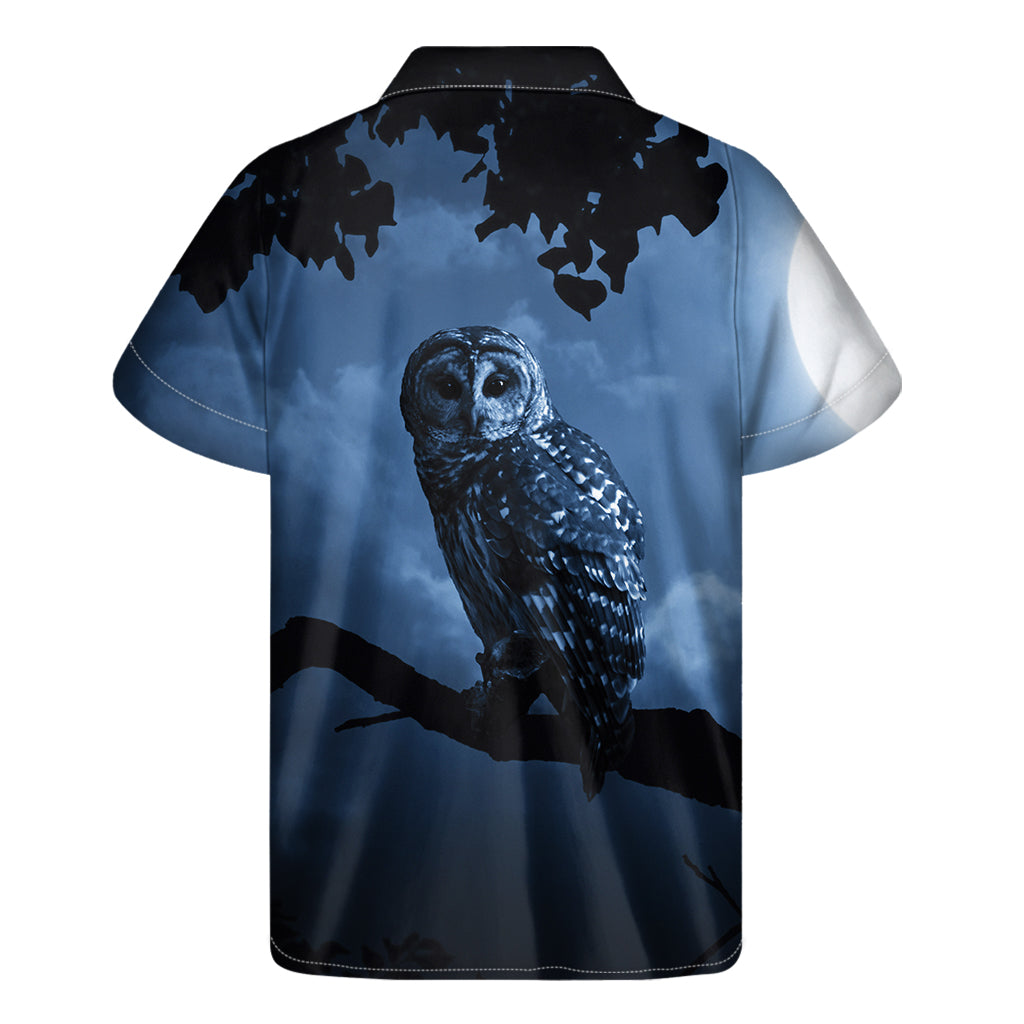 Full Moon Night Owl Hawaiian Shirt: Embrace Aloha Style - 2