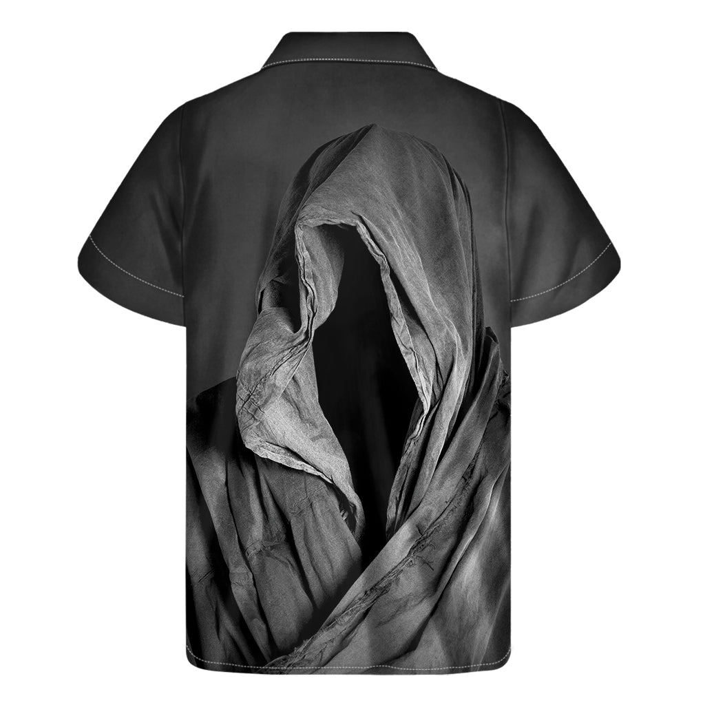 Ghost in the Darkness Hawaiian Print Short Sleeve Shirt - 2
