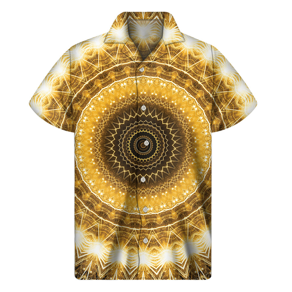 Golden Lights Kaleidoscope Hawaiian Short Sleeve Shirt - 1