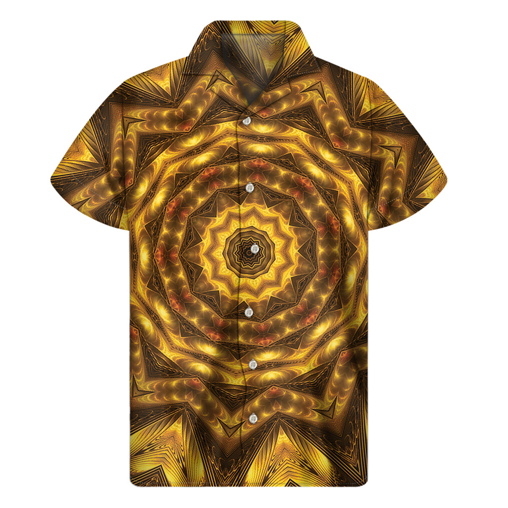 Golden Kaleidoscope Hawaiian Aloha Shirt - 1