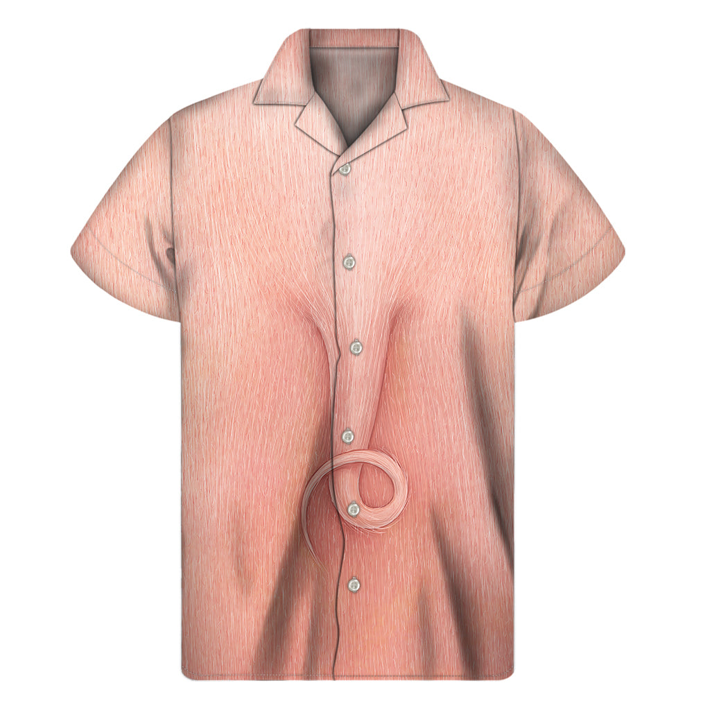 Pink Pigtail Hawaiian Aloha Shirt - 1