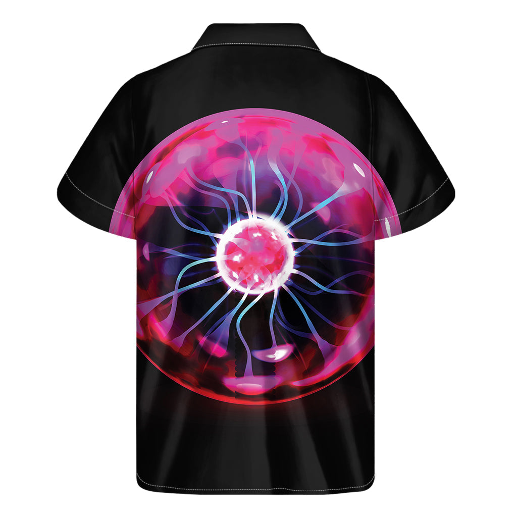 Plasma Ball Print Hawaiian Short Sleeve Shirt - Tropical Vibes for Men - 2