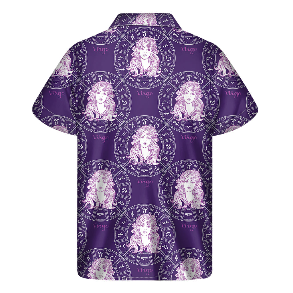 Purple Virgo Zodiac Hawaiian Shirt: Embrace the Aloha Spirit in Style - 2