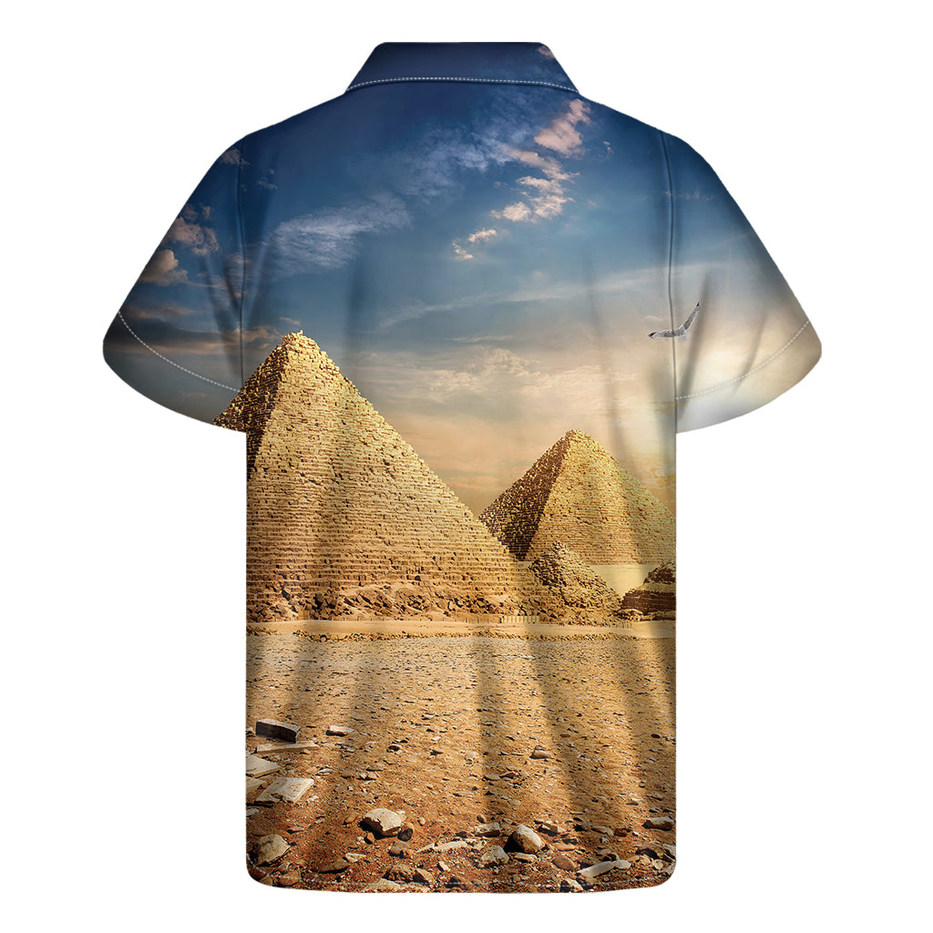 Pyramid Sunset Hawaiian Short Sleeve Shirt - 2