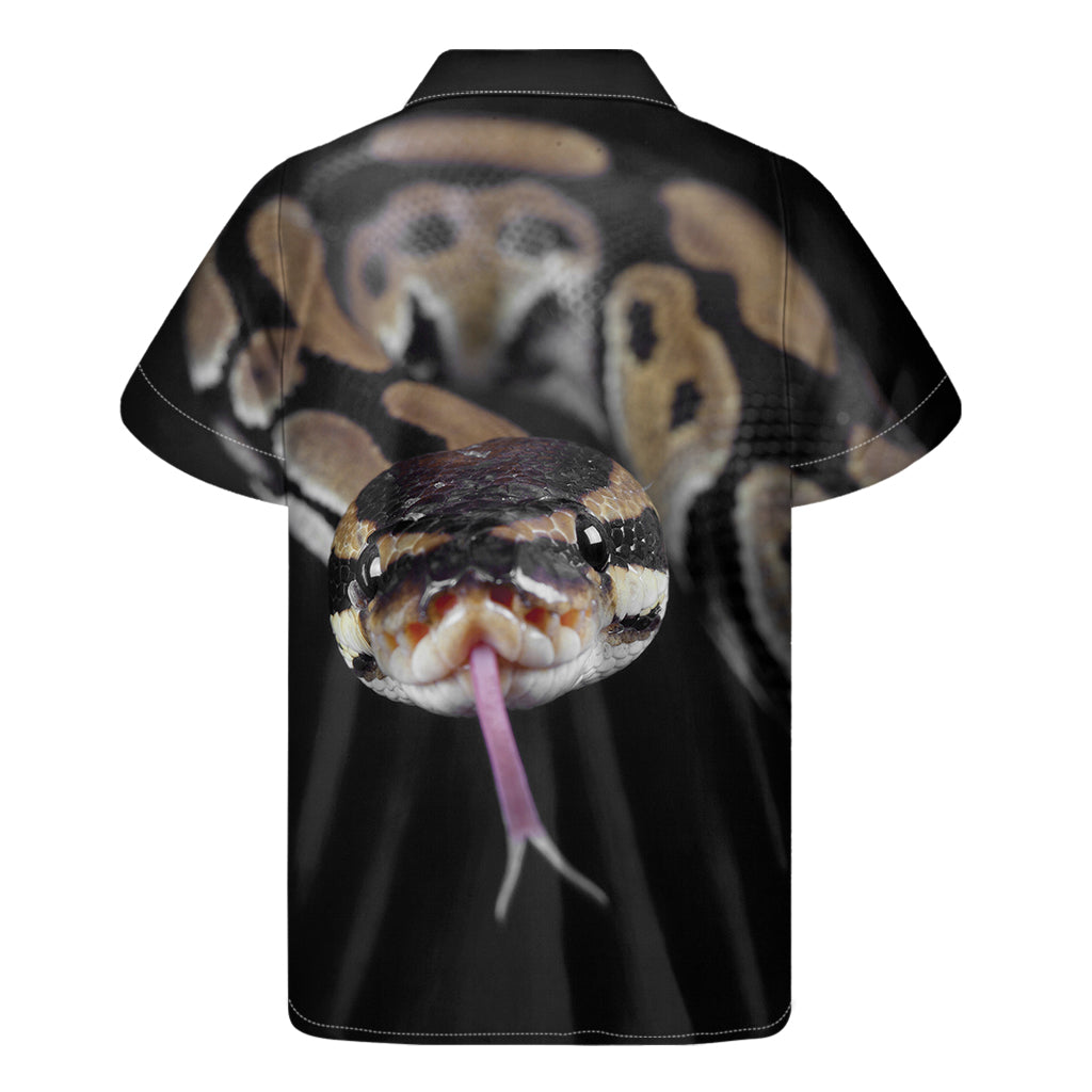 Hawaiian Python Print Men's Short Sleeve Shirt - 2