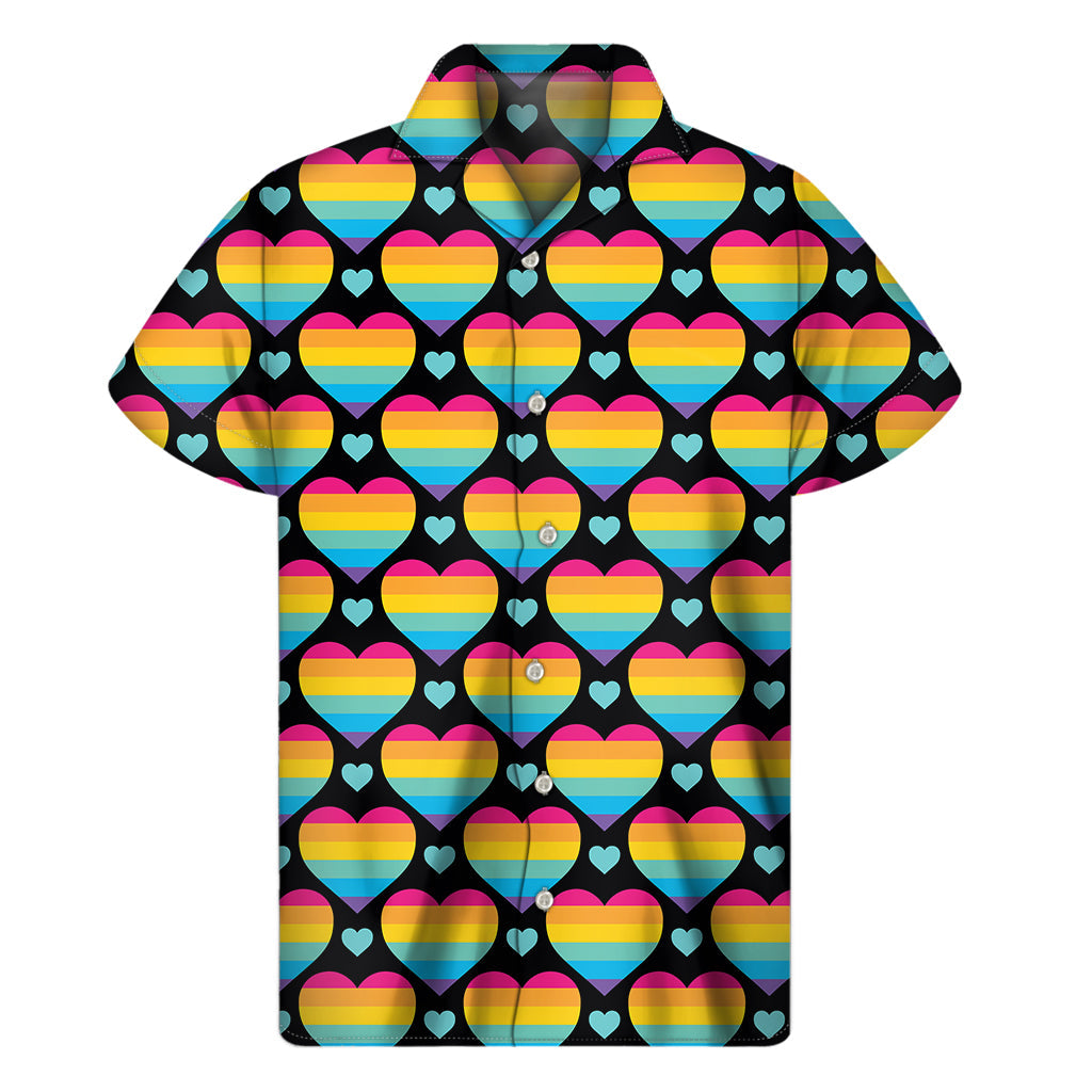Colorful Pride Hawaiian Print Short Sleeve Shirt - 1