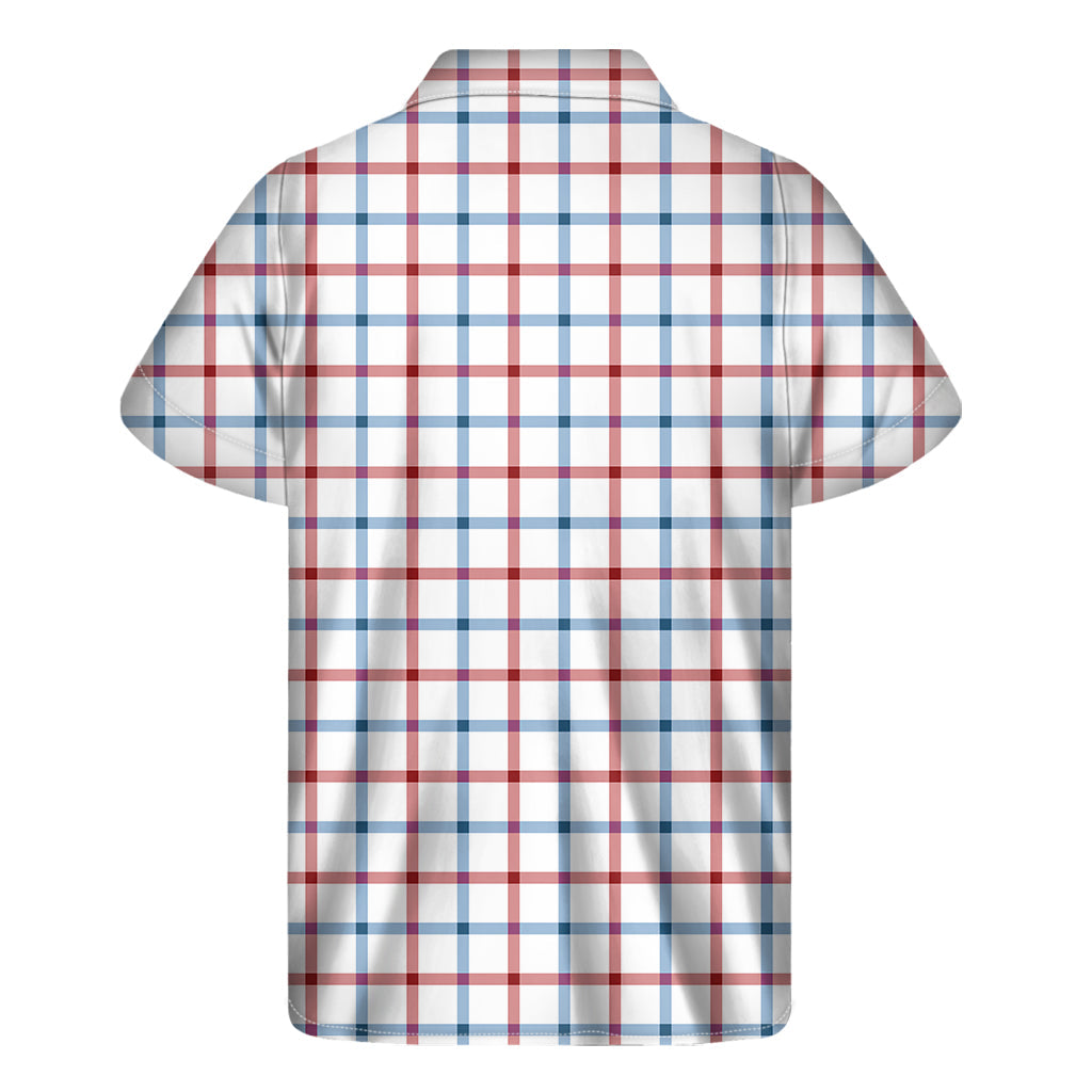 Red and Blue Tattersall Hawaiian Short Sleeve Shirt - 2