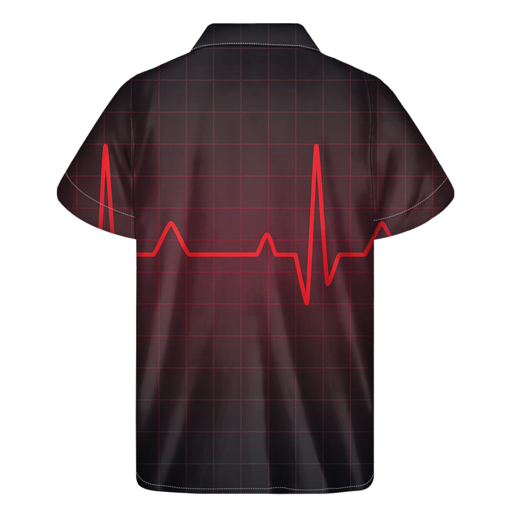 Island Vibes Red Heartbeat Hawaiian Short Sleeve Shirt - 2