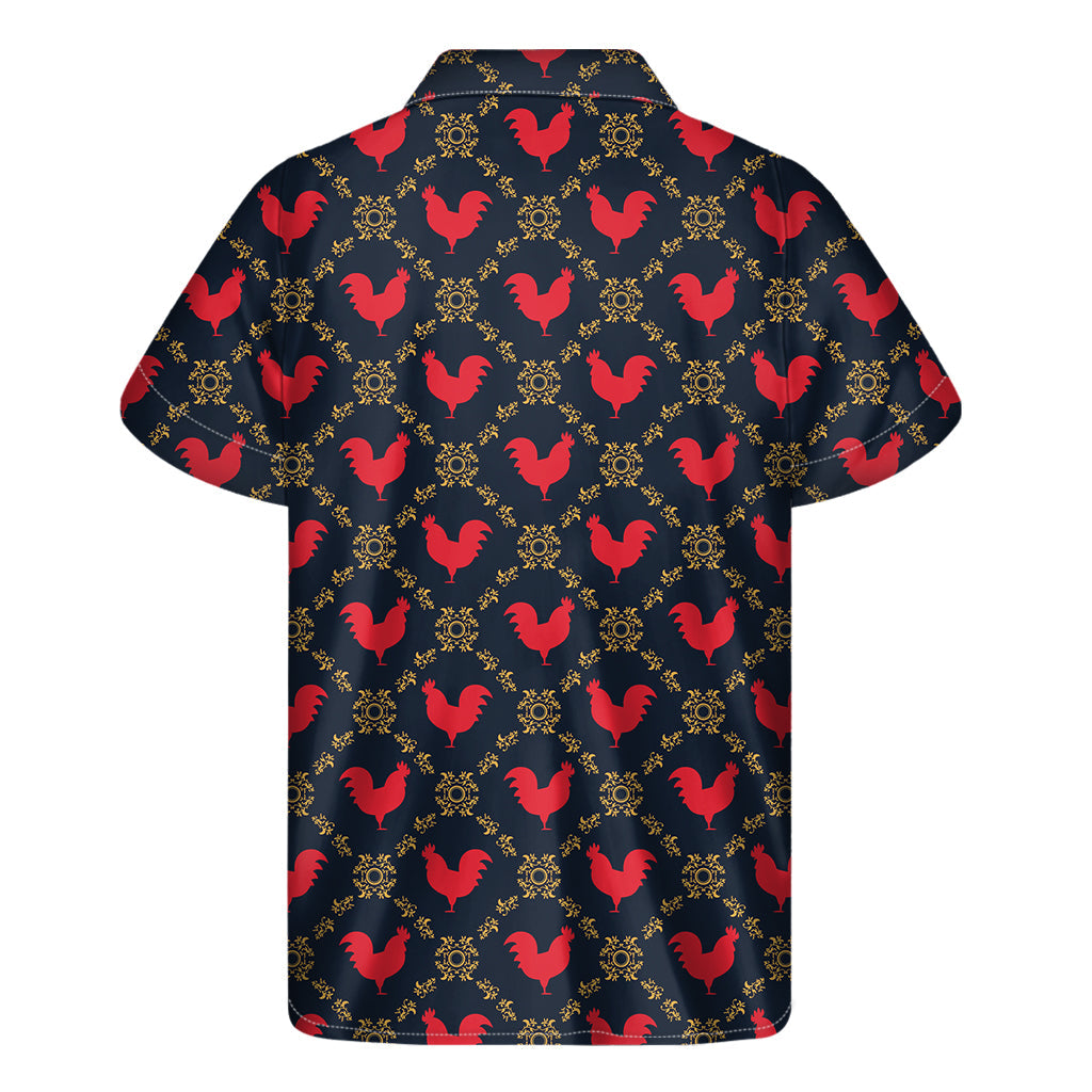 Red Rooster Hawaiian Style Short Sleeve Shirt for Men - 2