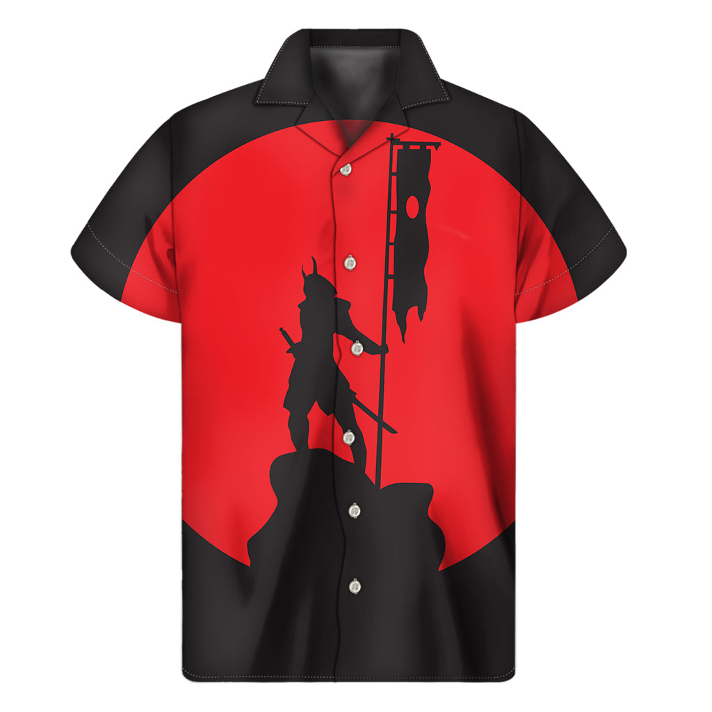 Sunset Samurai Hawaiian Short Sleeve Shirt for Men - 1