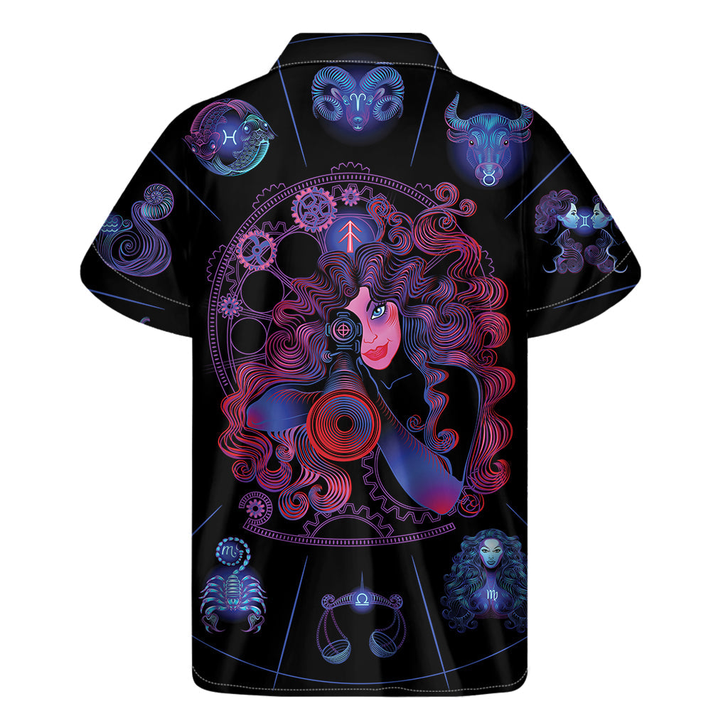 Hawaiian Astrology: Sagittarius and Astrological Signs Print Short Sleeve Shirt - 2