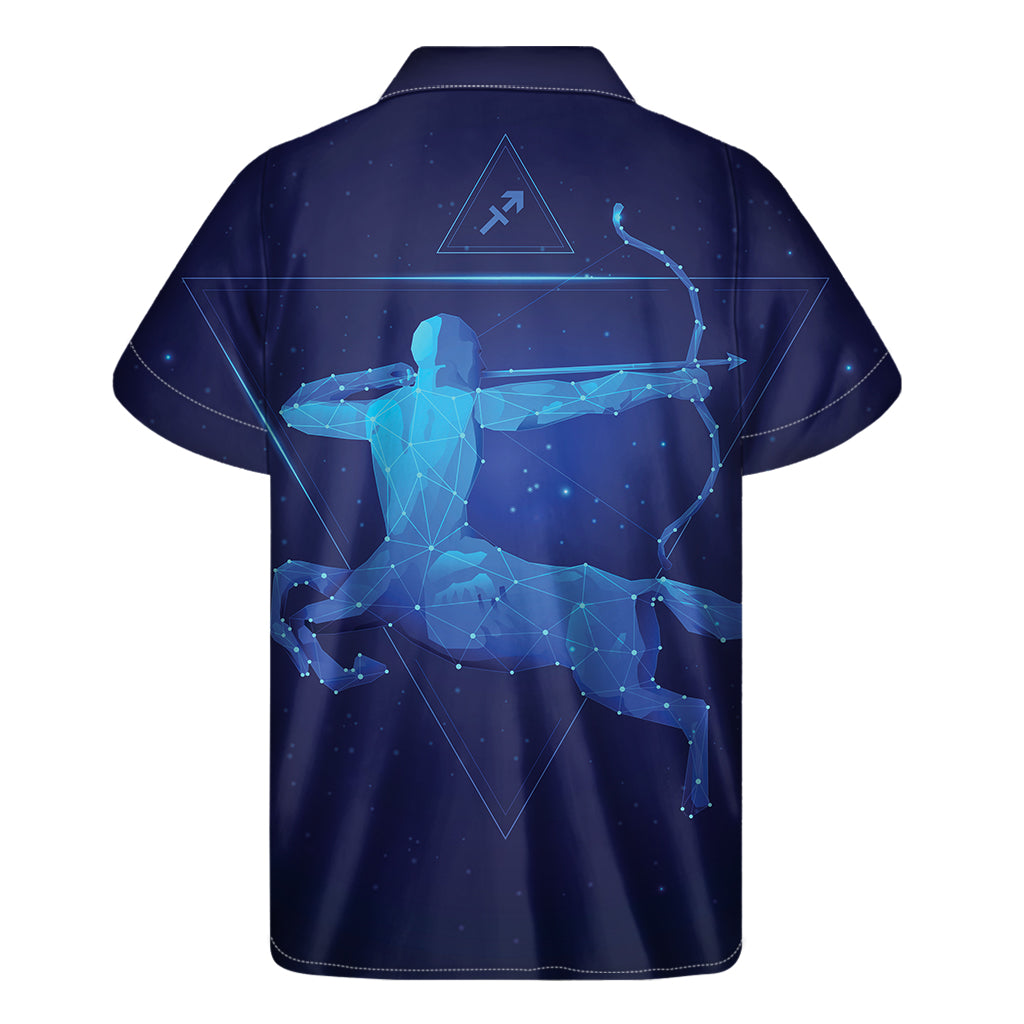 Hawaiian Style Sagittarius Horoscope Print Short Sleeve Shirt - 2
