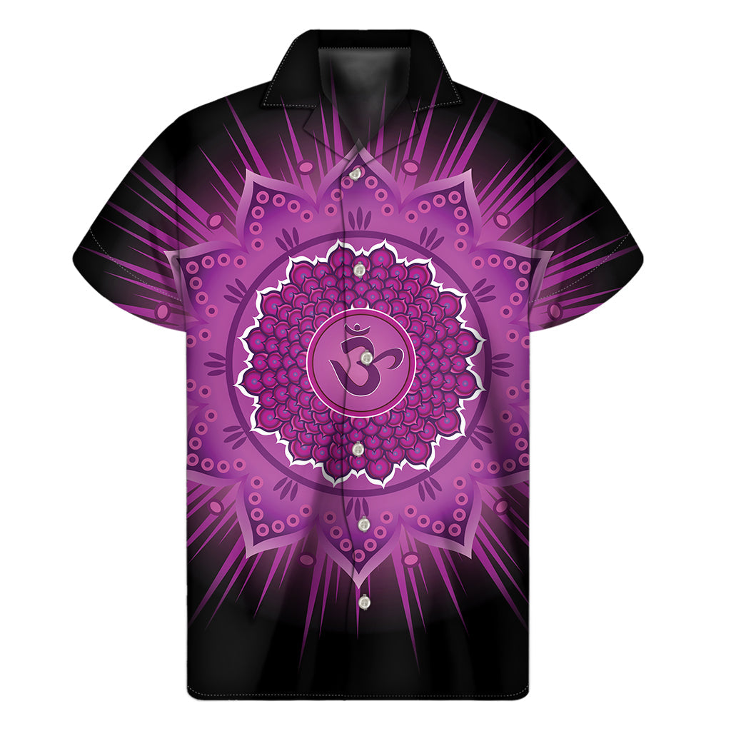 Sahasrara Chakra Mandala Hawaiian Short Sleeve Shirt - 1