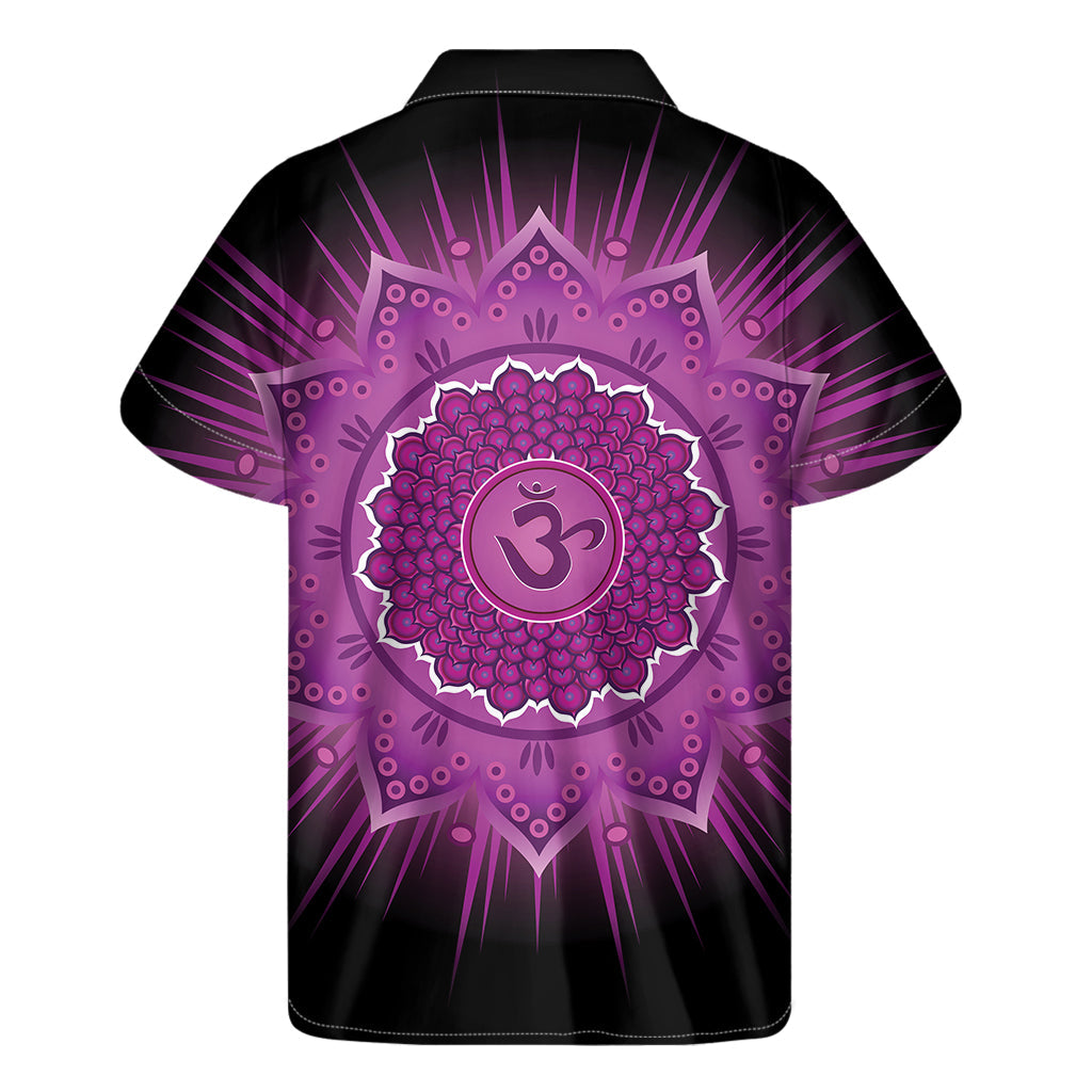 Sahasrara Chakra Mandala Hawaiian Short Sleeve Shirt - 2
