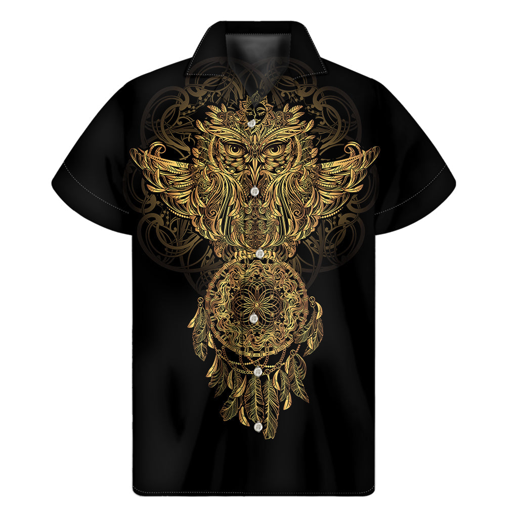 Spiritual Owl Hawaiian Aloha Short Sleeve Shirt - 1