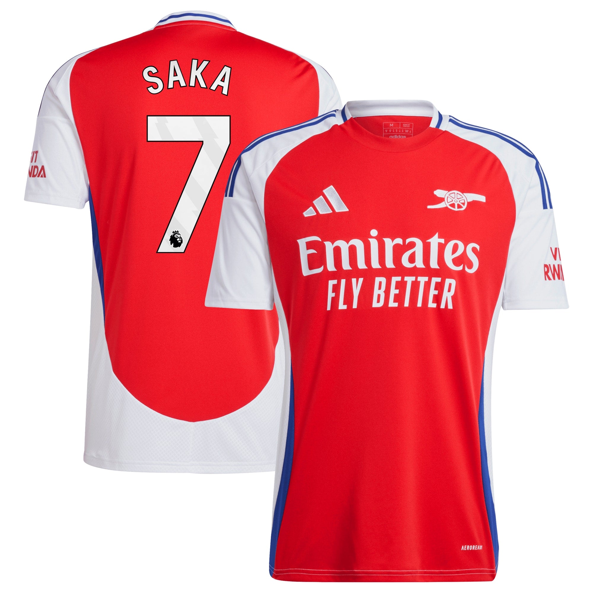 Bukayo Saka Arsenal adidas 2024/25 Home Player Jersey – Red - 1
