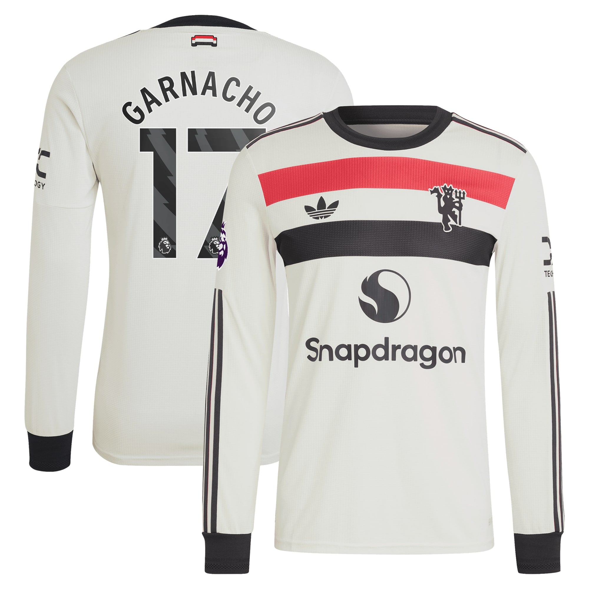 Alejandro Garnacho Manchester United 2024/25 Home Authentic Long Sleeve Player Jersey - 7