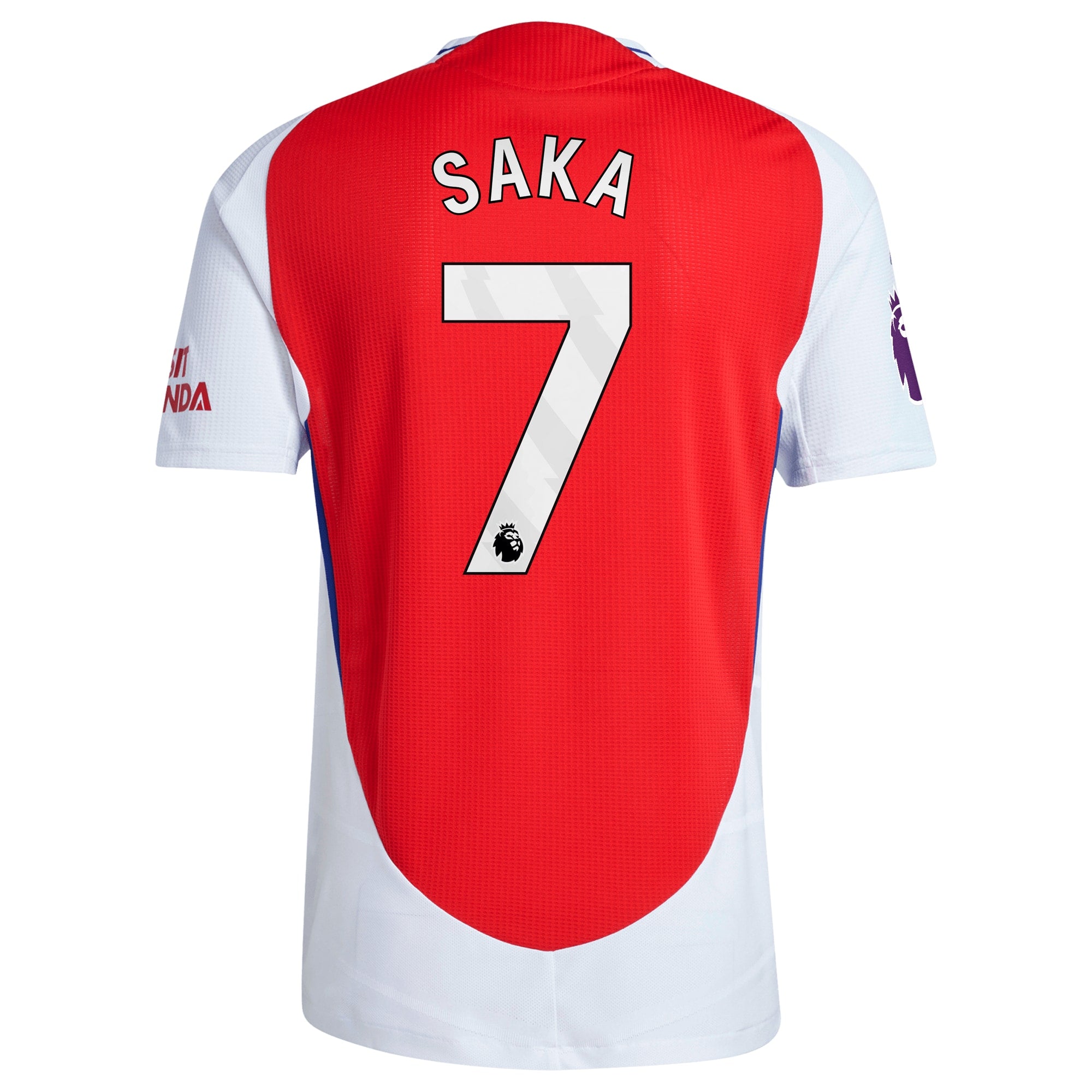 Bukayo Saka Arsenal adidas 2024/25 Home Authentic Player Jersey – Red - 3