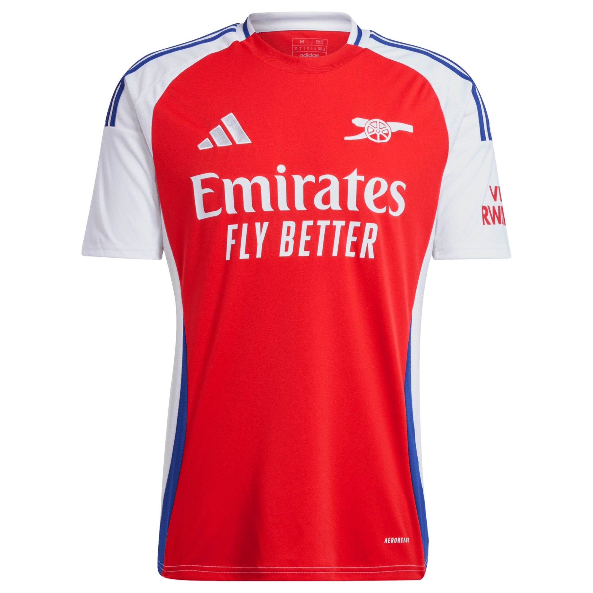 Declan Rice Arsenal adidas 2024/25 Home Player Jersey – Red - 2