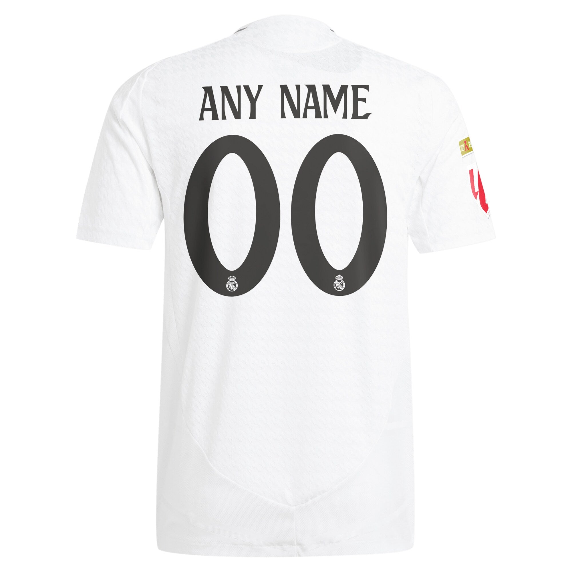 Real Madrid adidas 2024/25 Home Authentic Custom Jersey - 3