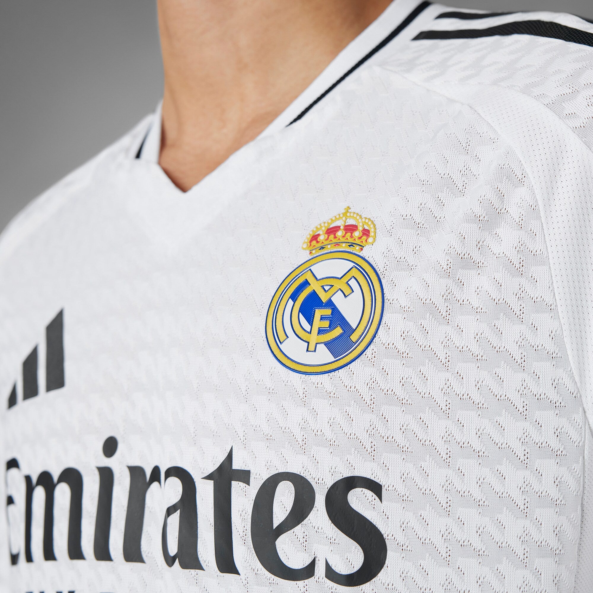 Real Madrid adidas 2024/25 Home Authentic Custom Jersey - 4