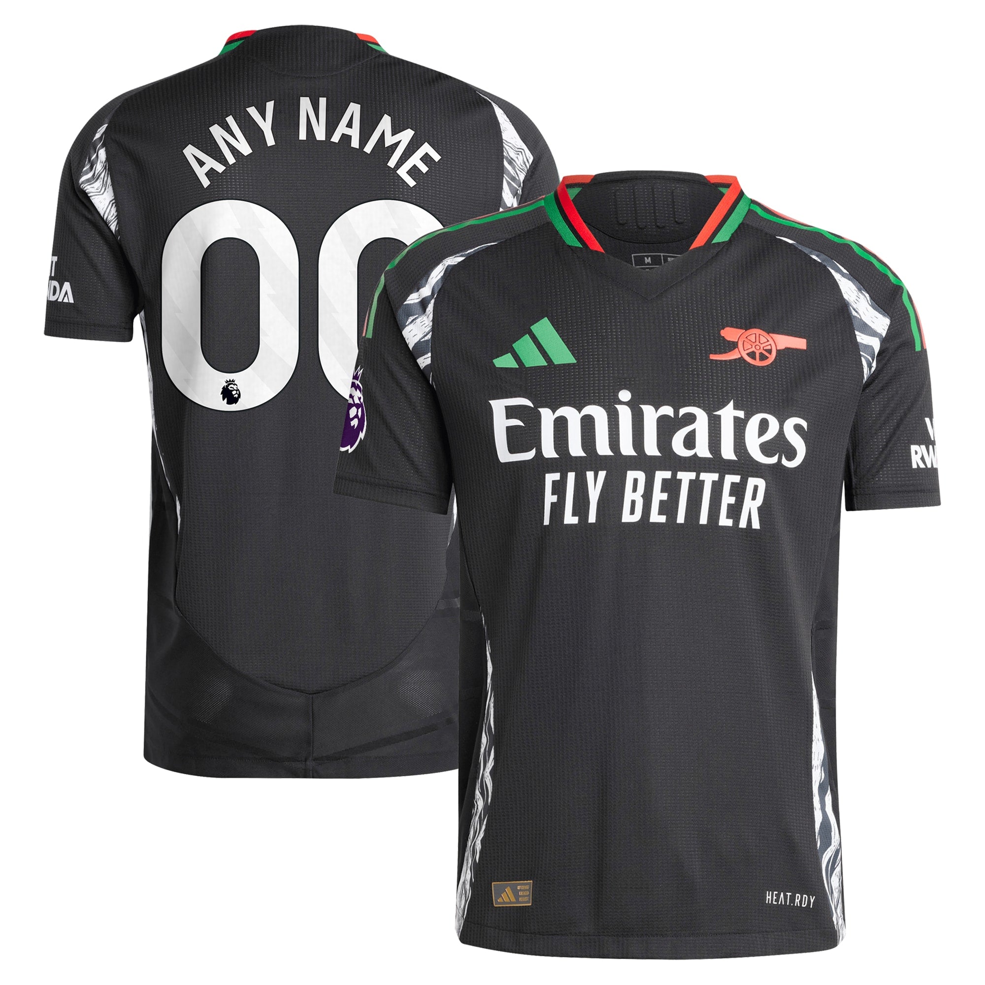 Arsenal adidas 2024/25 Home Authentic Custom Jersey – Red - 4