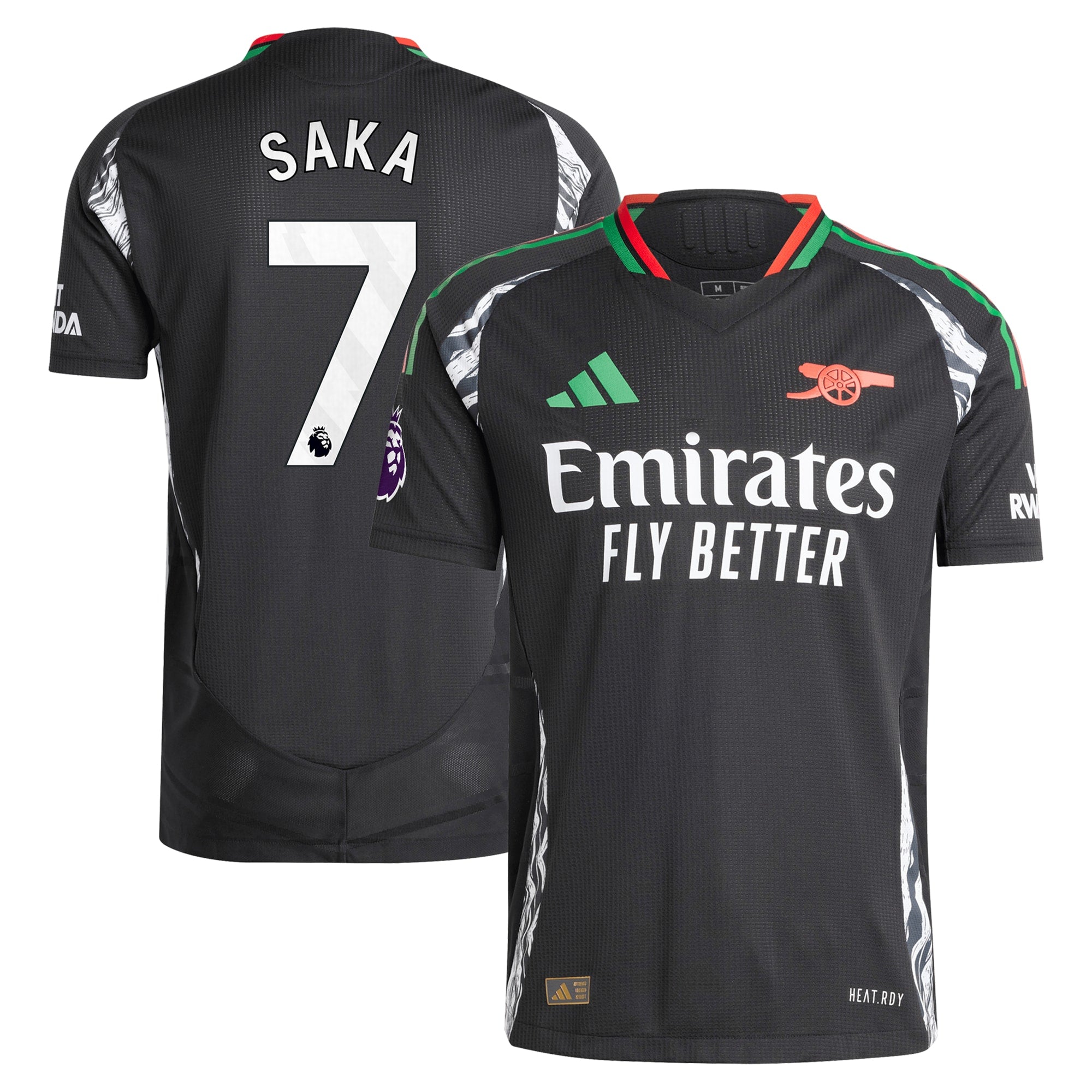 Bukayo Saka Arsenal adidas 2024/25 Home Authentic Player Jersey – Red - 4