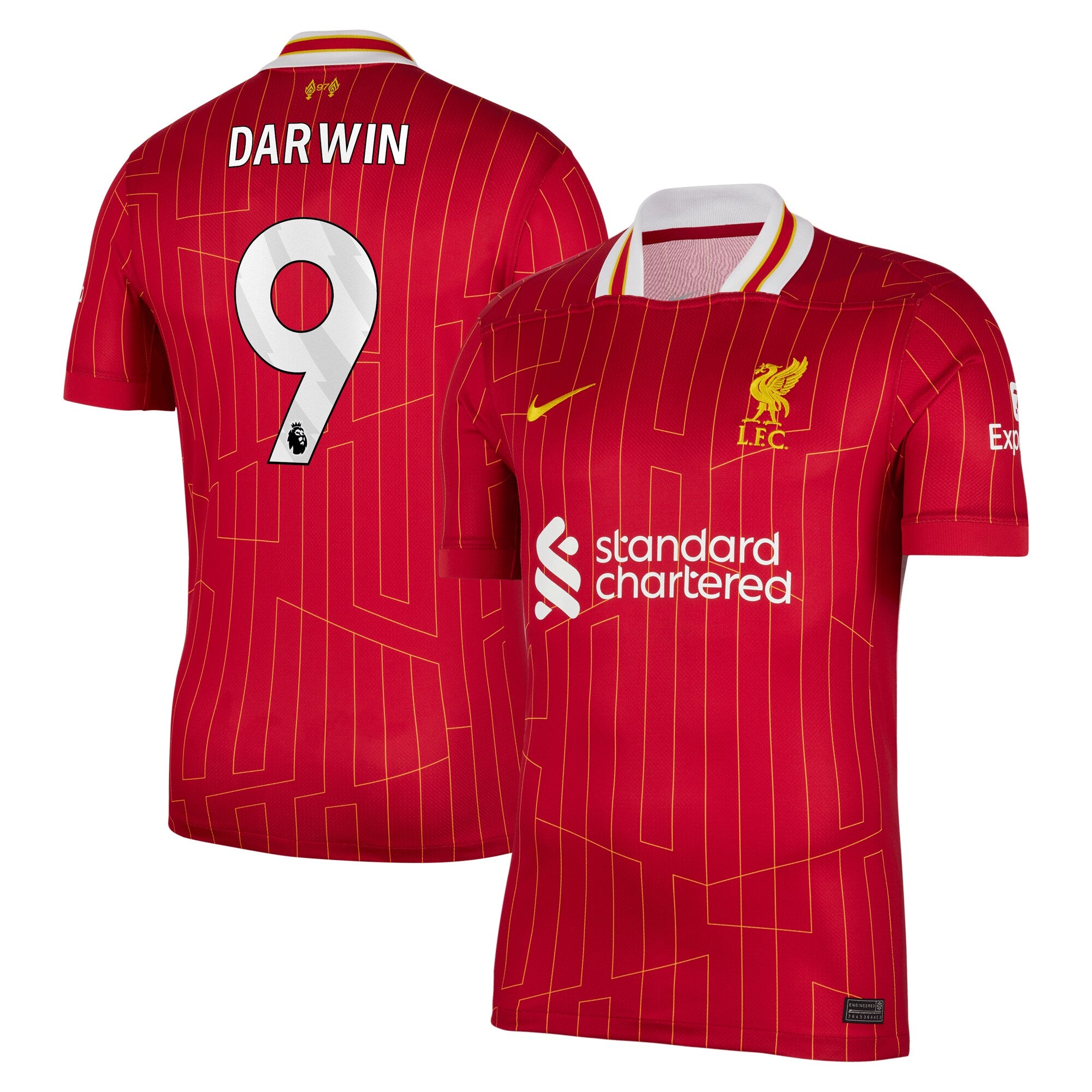 Darwin Núñez Liverpool Nike 2024/25 Home Player Jersey – Red - 1