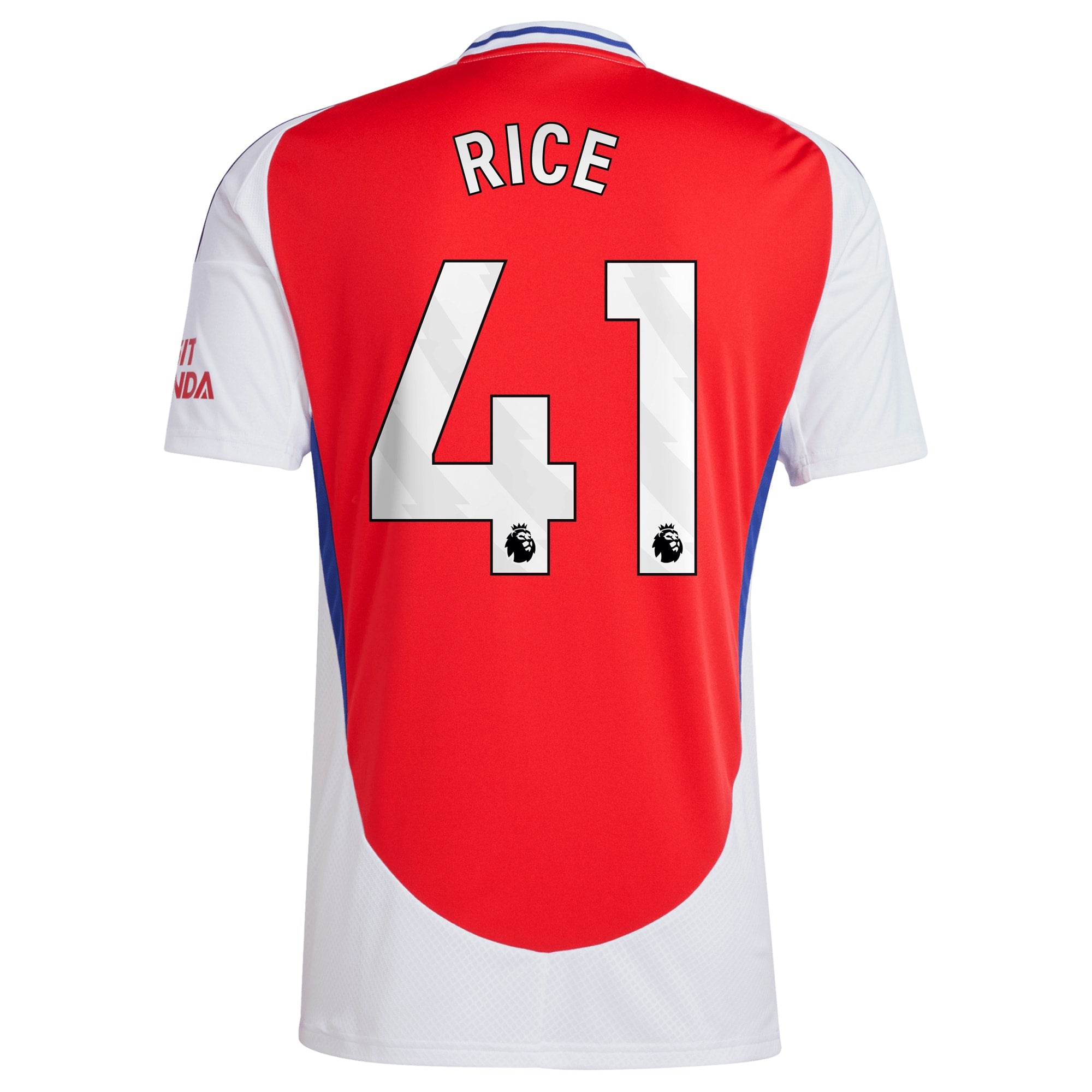 Declan Rice Arsenal adidas 2024/25 Home Player Jersey – Red - 3