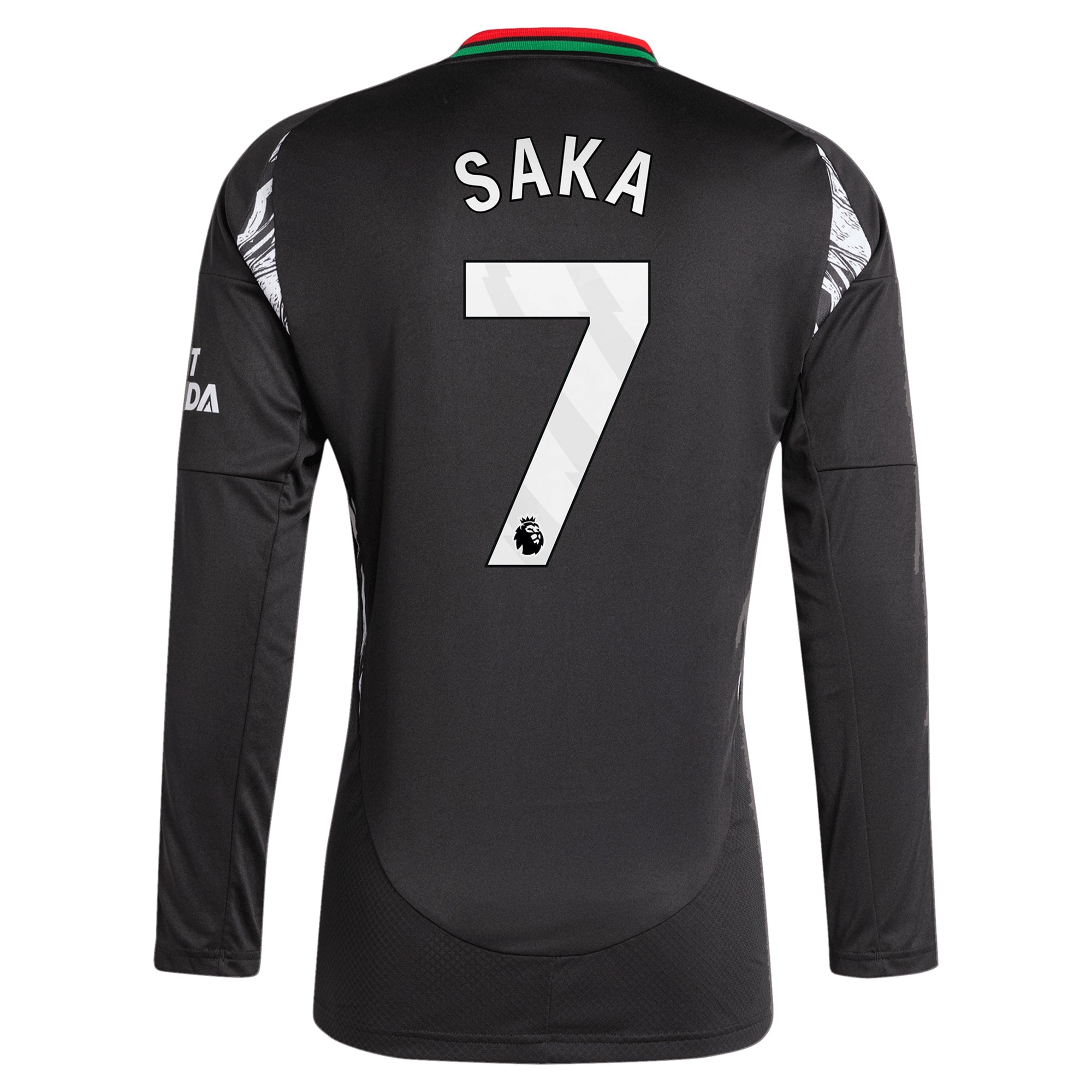 Bukayo Saka Arsenal adidas 2024/25 Away Long Sleeve Player Jersey - 3