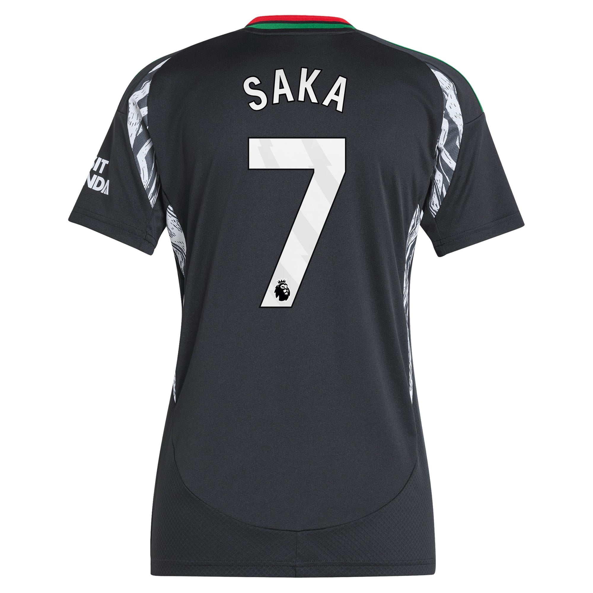 Bukayo Saka Arsenal adidas Women's 2024/25 Home Player Jersey – Red - 6