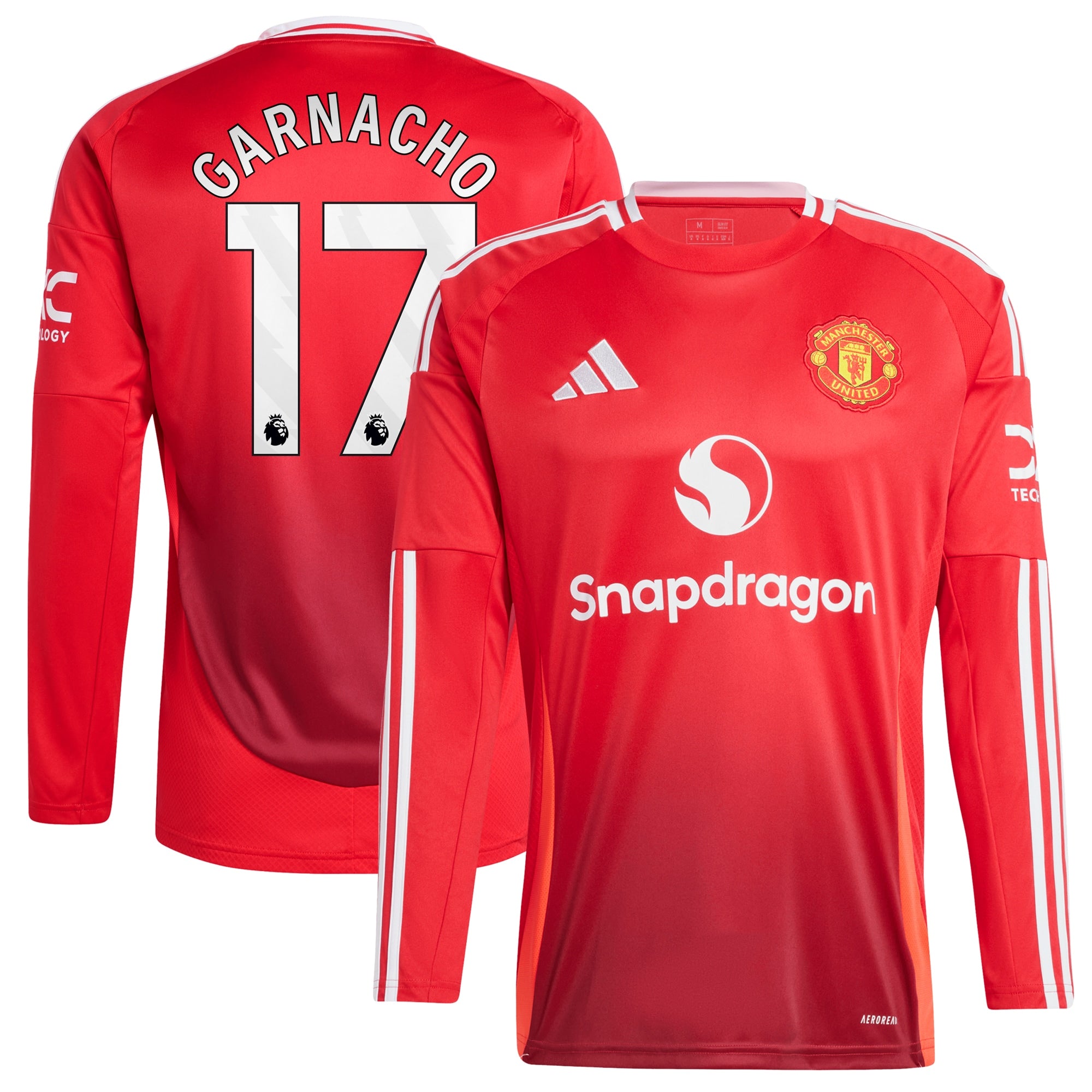 Alejandro Garnacho Manchester United adidas 2024/25 Away Long Sleeve Player Jersey - 4