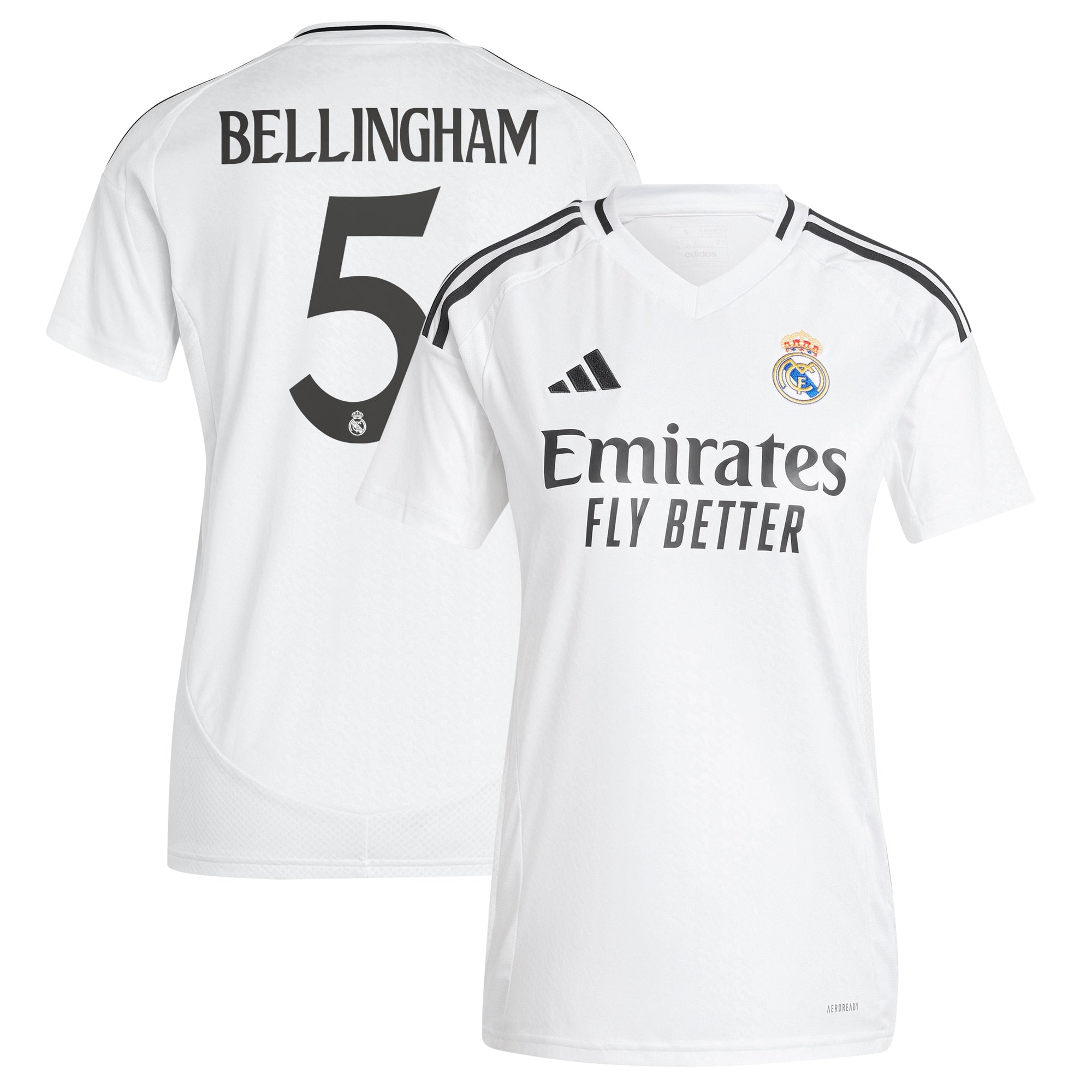Jude Bellingham Real Madrid adidas Women's 2024/25 Home Player Jersey - 1