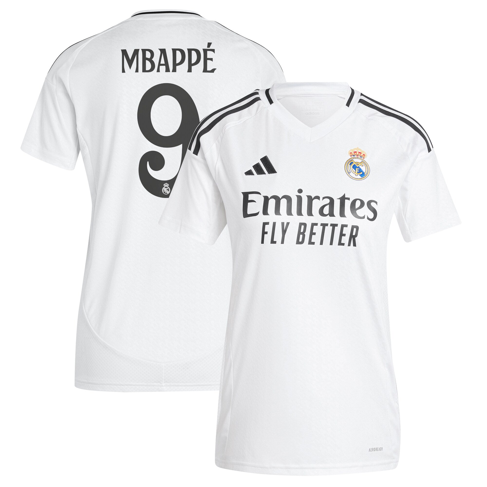 Kylian Mbapp? Real Madrid adidas Women's 2024/25 Home Player Jersey - 1