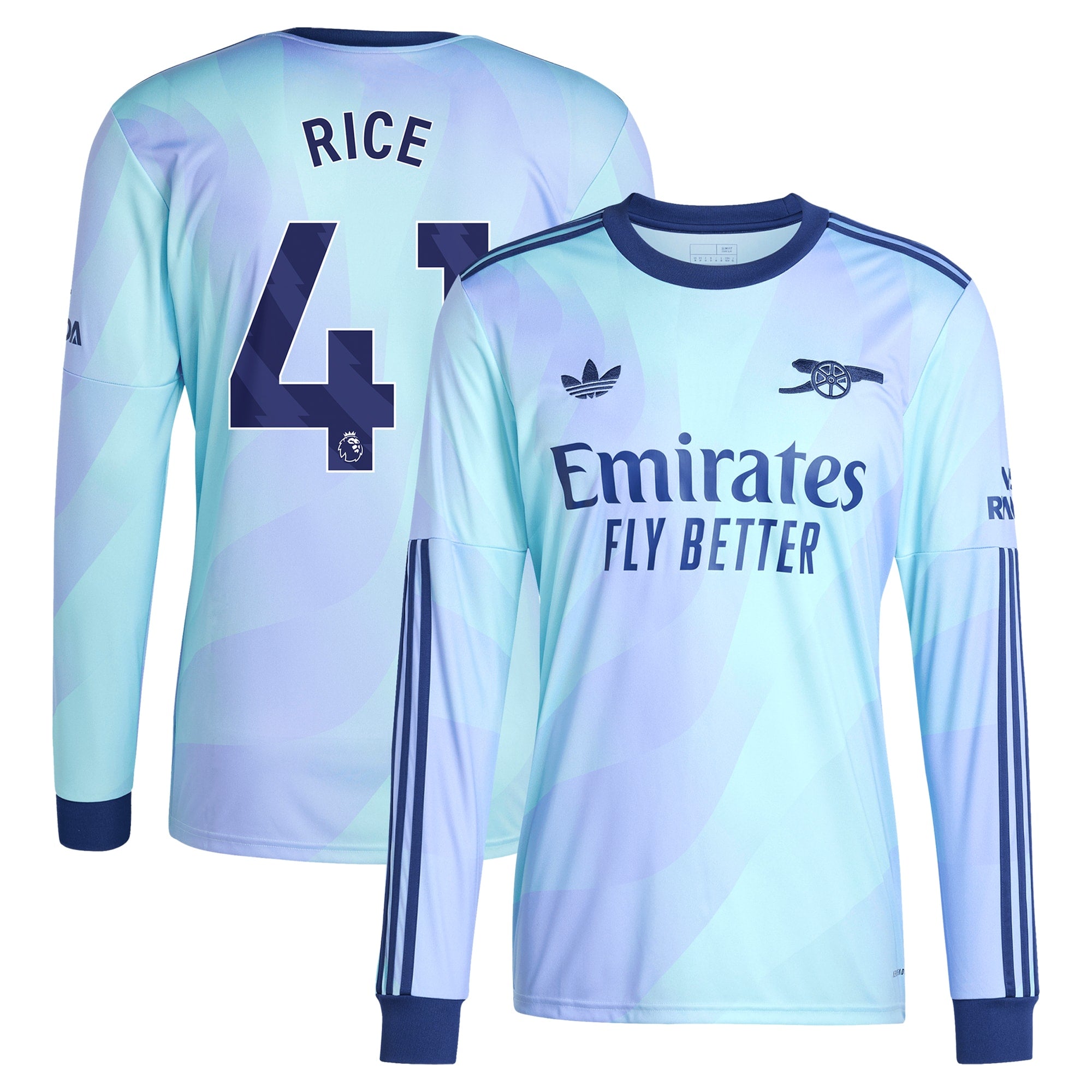 Declan Rice Arsenal adidas Originals 2024/25 Third Long Sleeve Player Jersey - 1