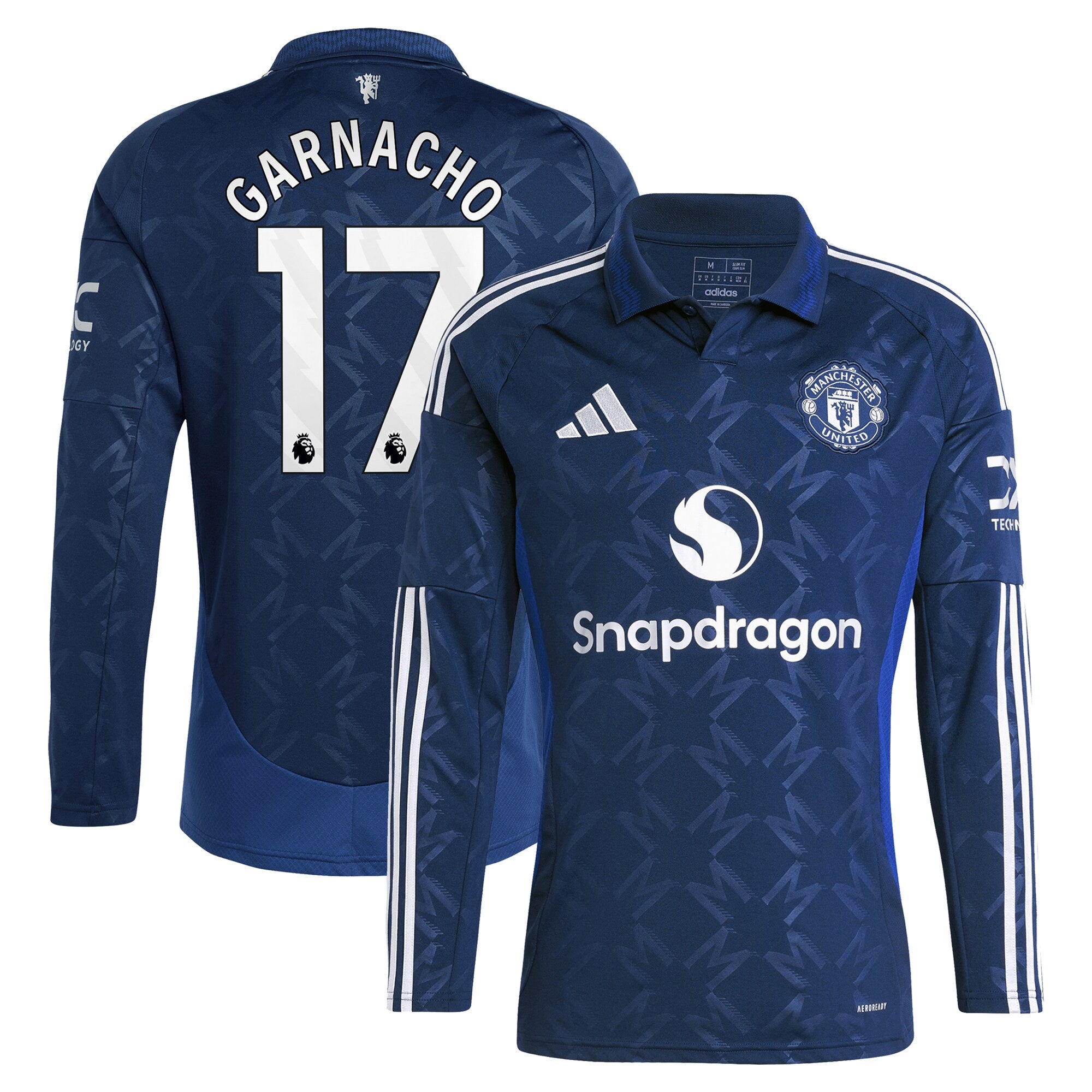 Alejandro Garnacho Manchester United adidas 2024/25 Away Long Sleeve Player Jersey - 1