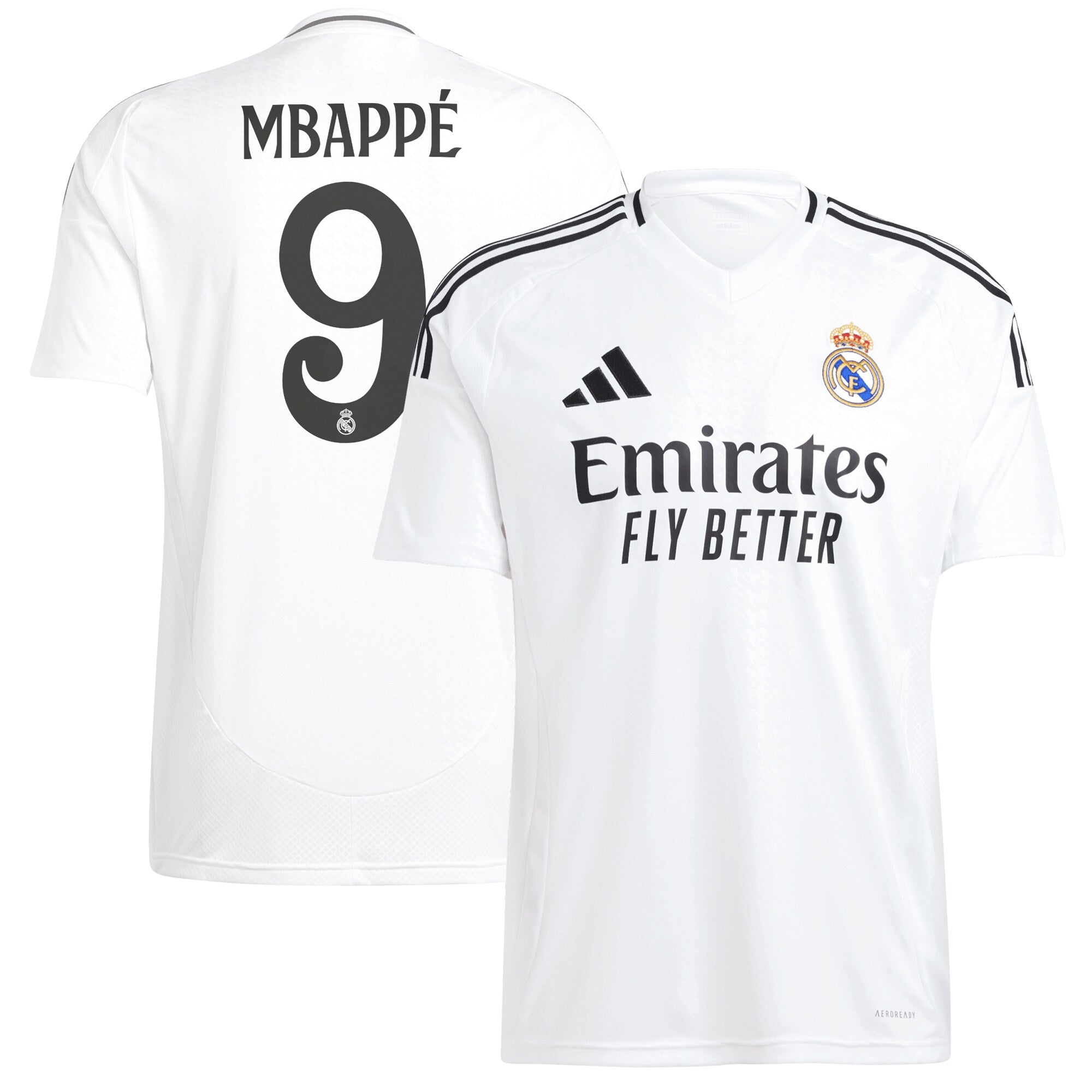 Kylian Mbappé Real Madrid adidas 2024/25 Home Player Jersey - 1