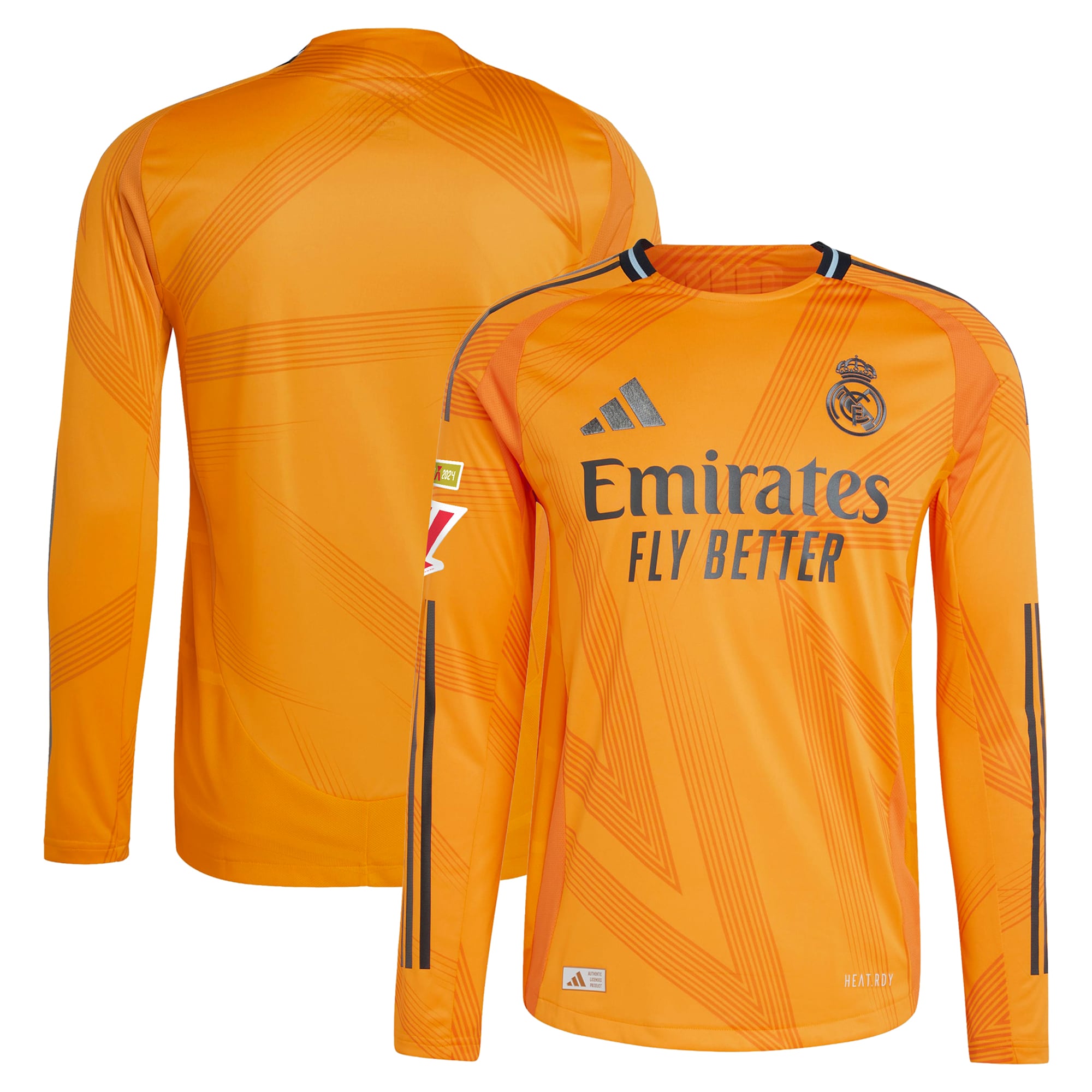 Real Madrid adidas 2024/25 Away Authentic Long Sleeve Jersey - 1