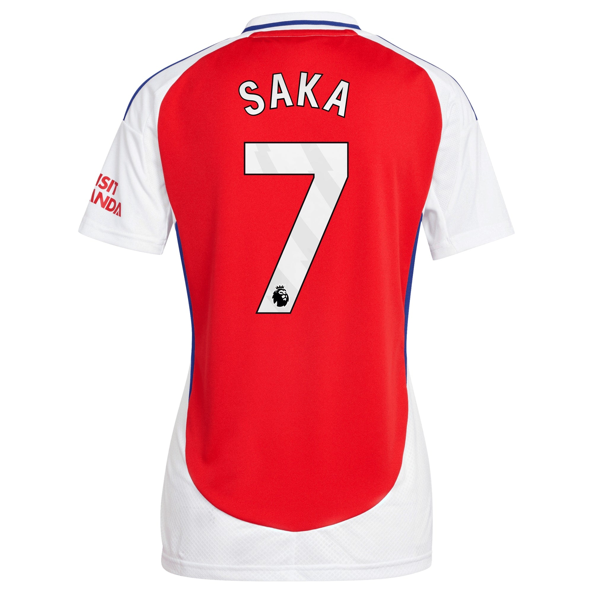 Bukayo Saka Arsenal adidas Women's 2024/25 Home Player Jersey – Red - 3