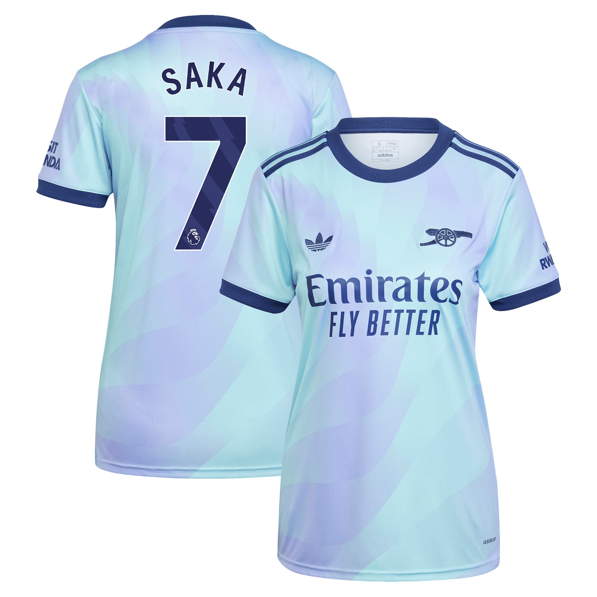 Bukayo Saka Arsenal adidas Women's 2024/25 Home Player Jersey – Red - 7